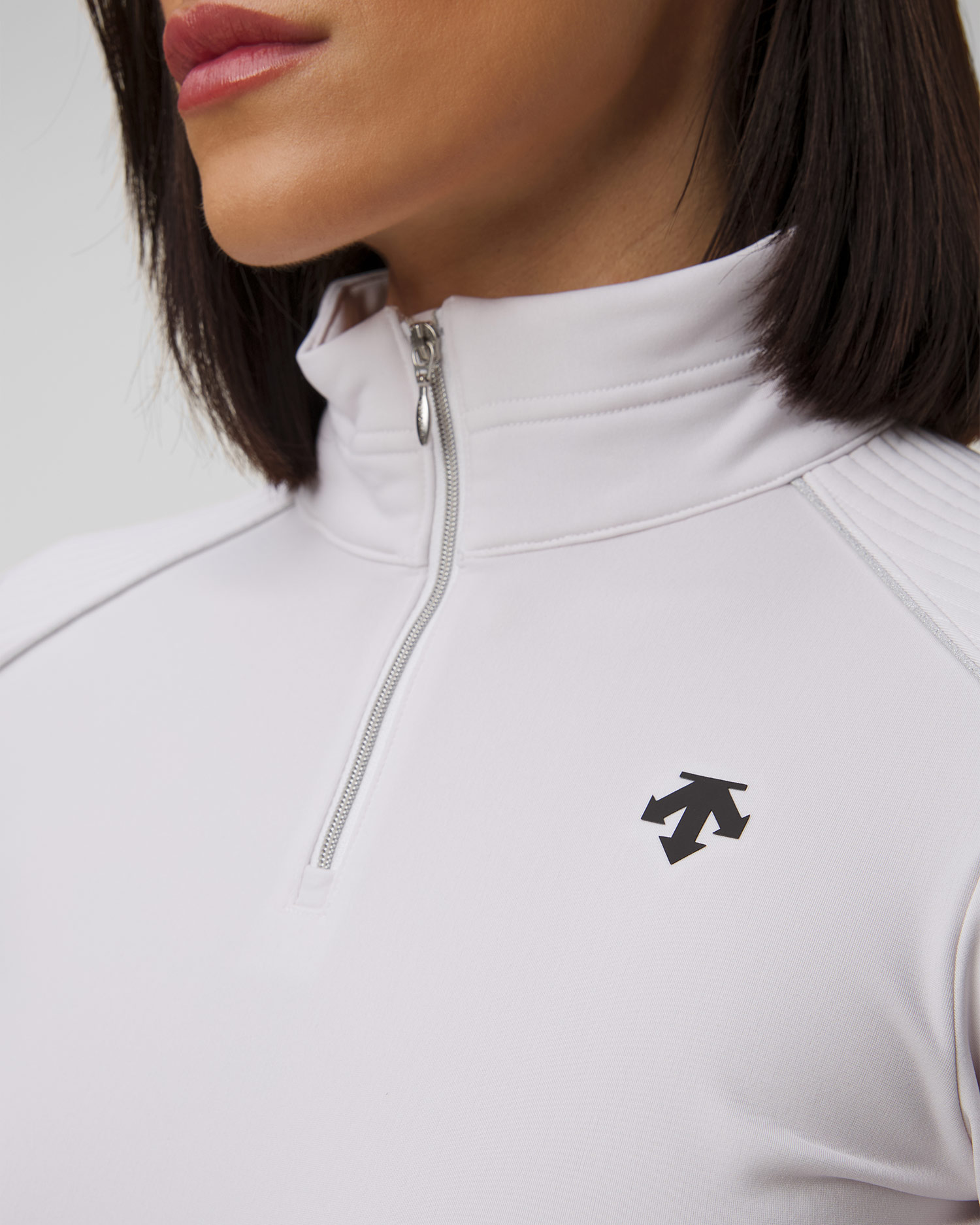 Descente Shoulder Trim amen-Rollkragenpullover mit Reißverschluss