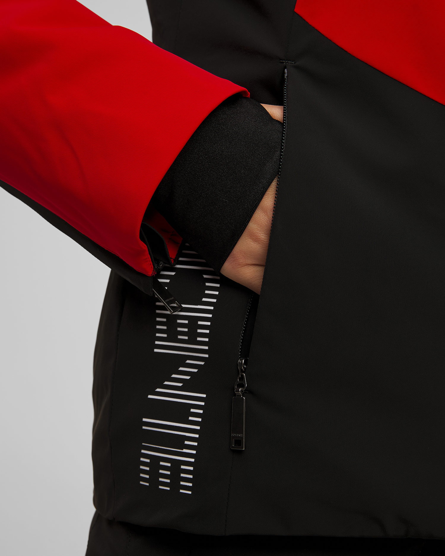 Descente Shoulder Shirring Daunen-Skijacke für Damen