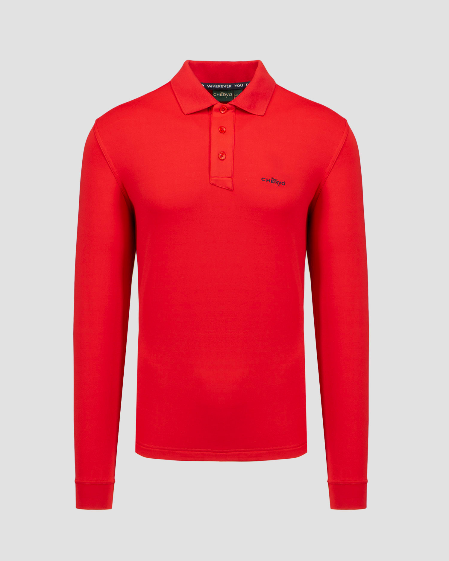 Polo męskie z długim rękawem Chervo Anguy