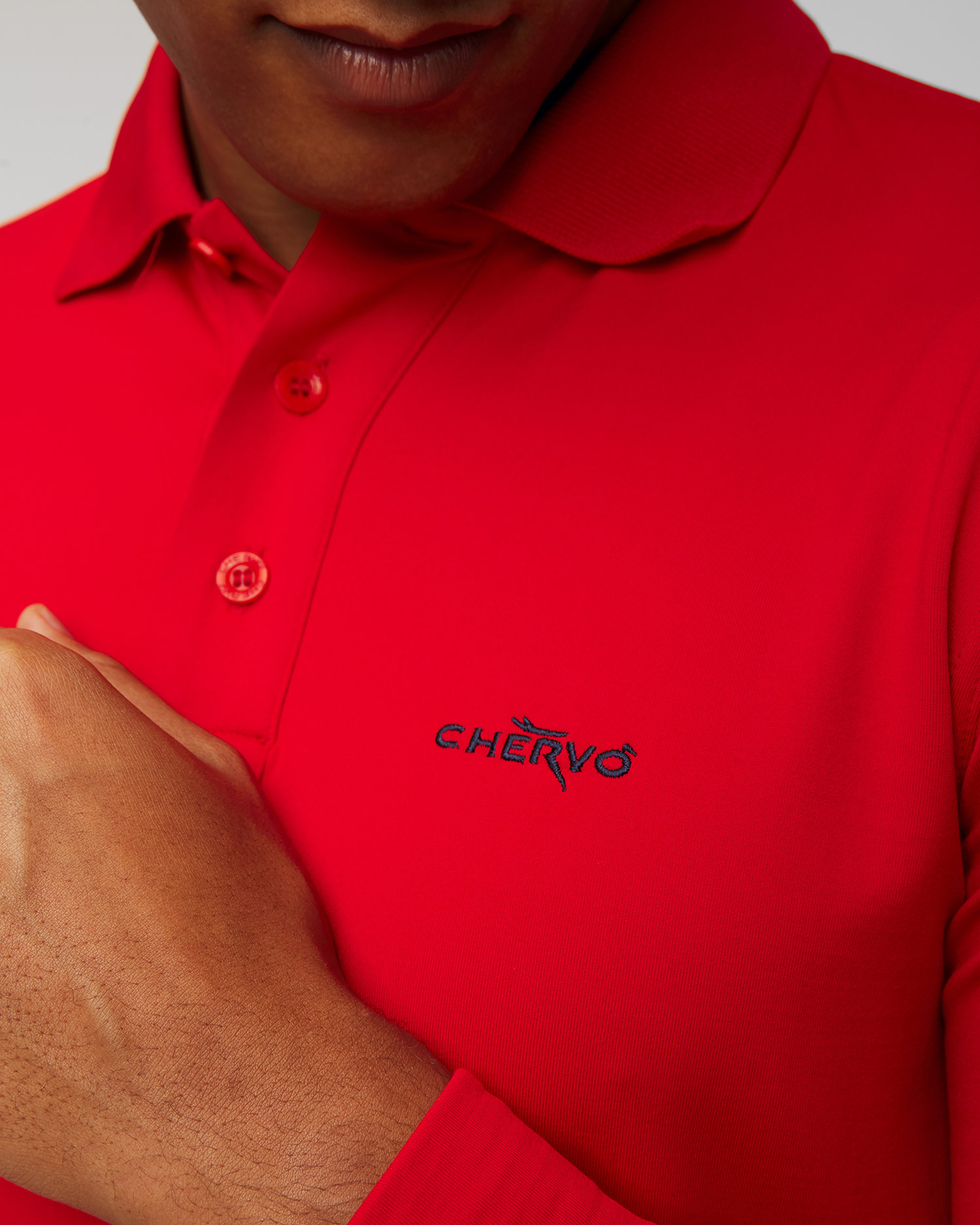 Polo à manches longues pour hommes Chervo Anguy