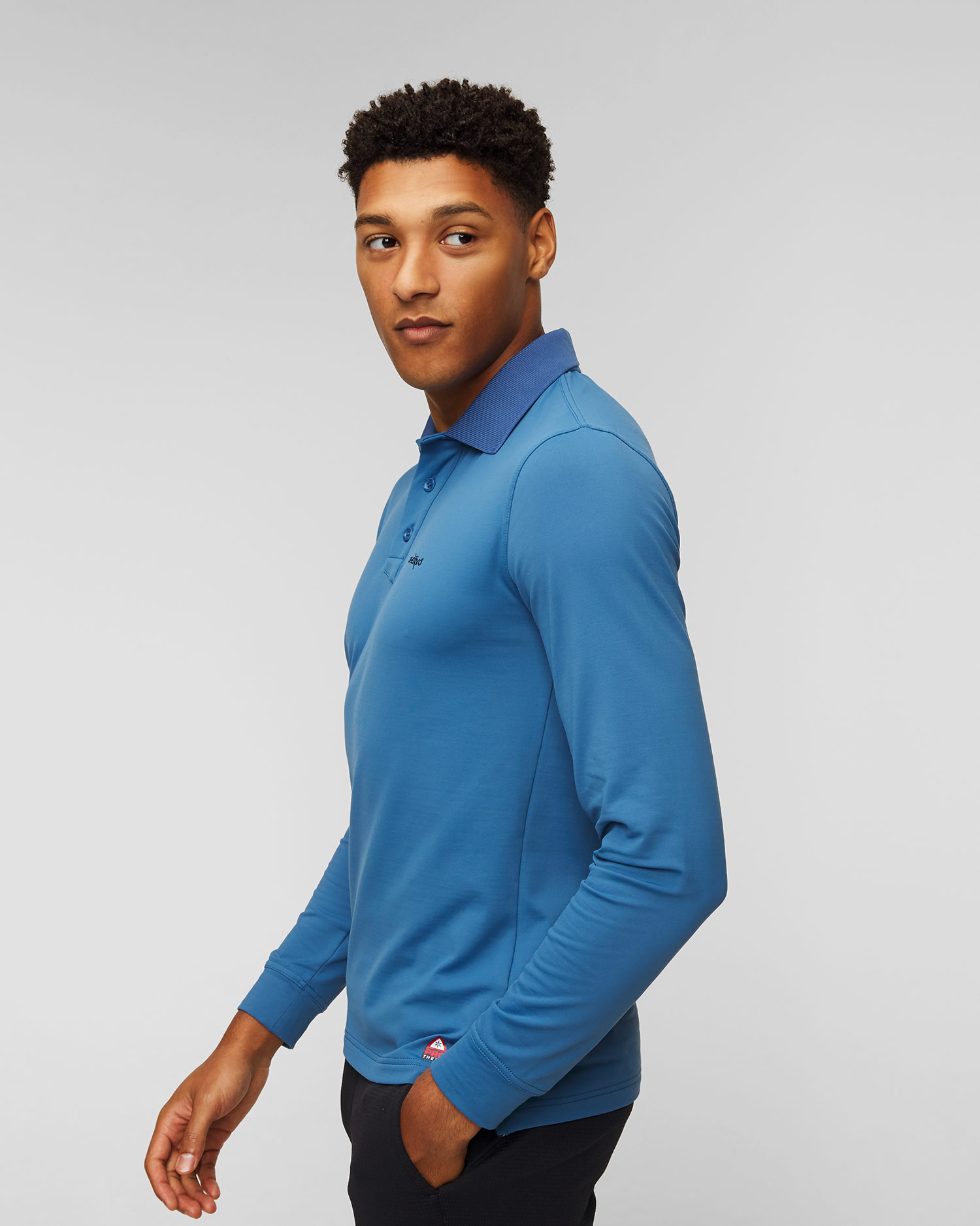 Men's polo with long sleeves Chervo Anguy