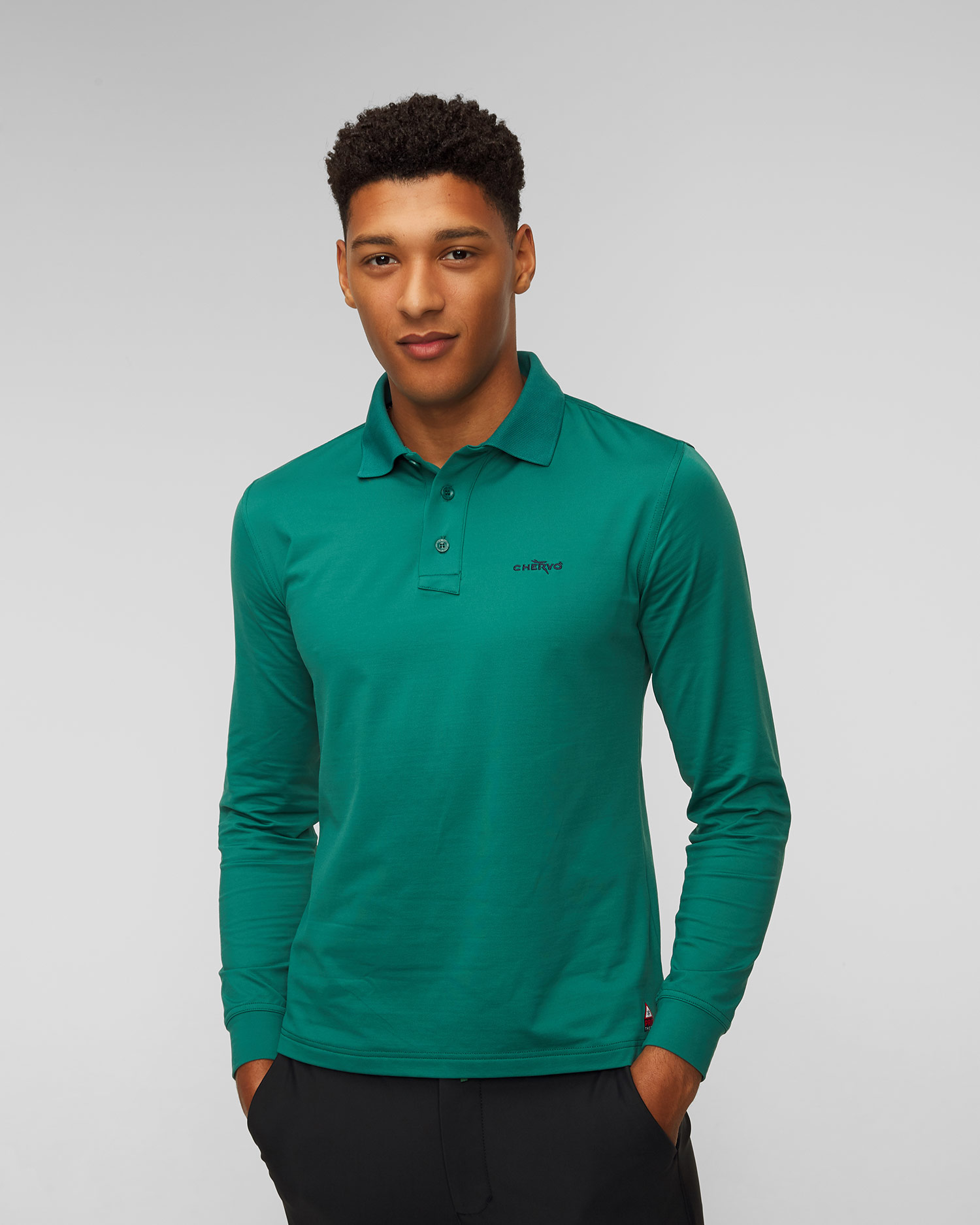 Polo à manches longues pour hommes Chervo Anguy