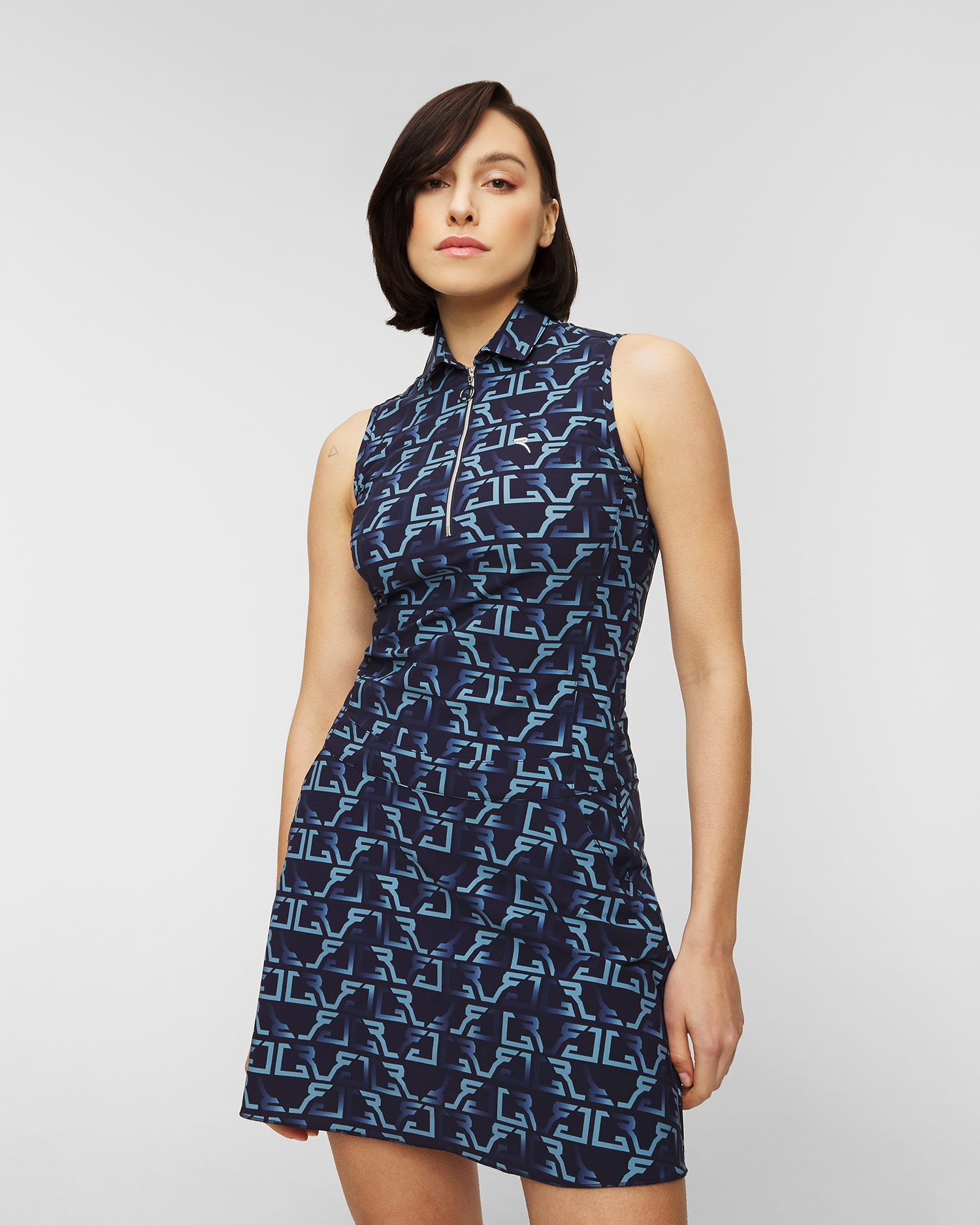 Niebieski,Print,Granatowy