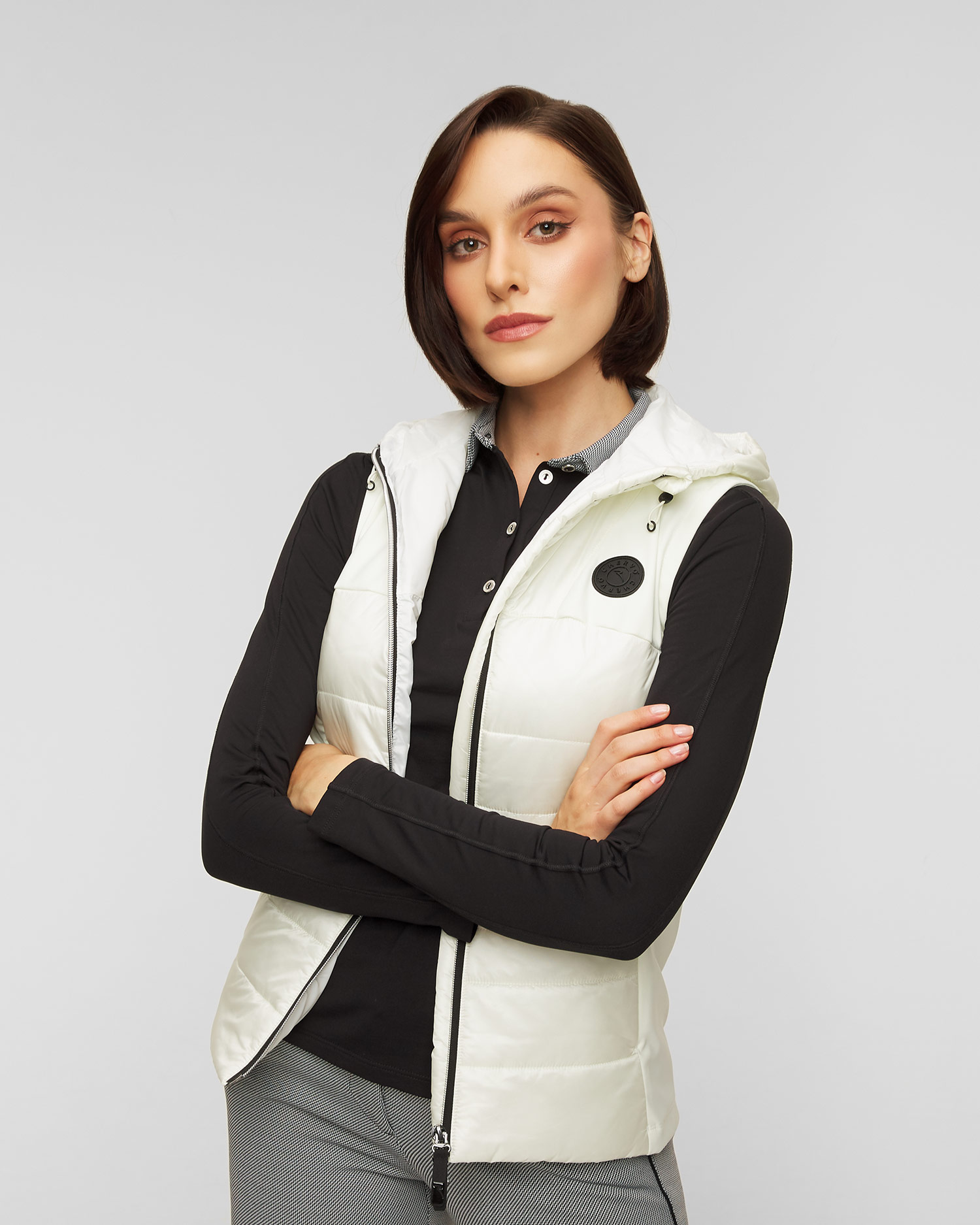Women's gilet with a hood Chervo Essia