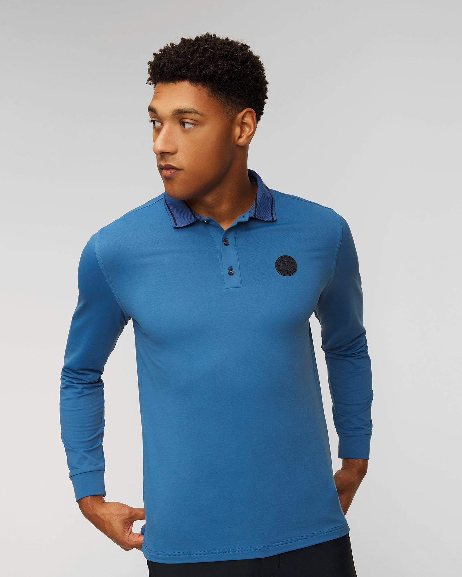 Men's polo with long sleeves Chervo Annuncio