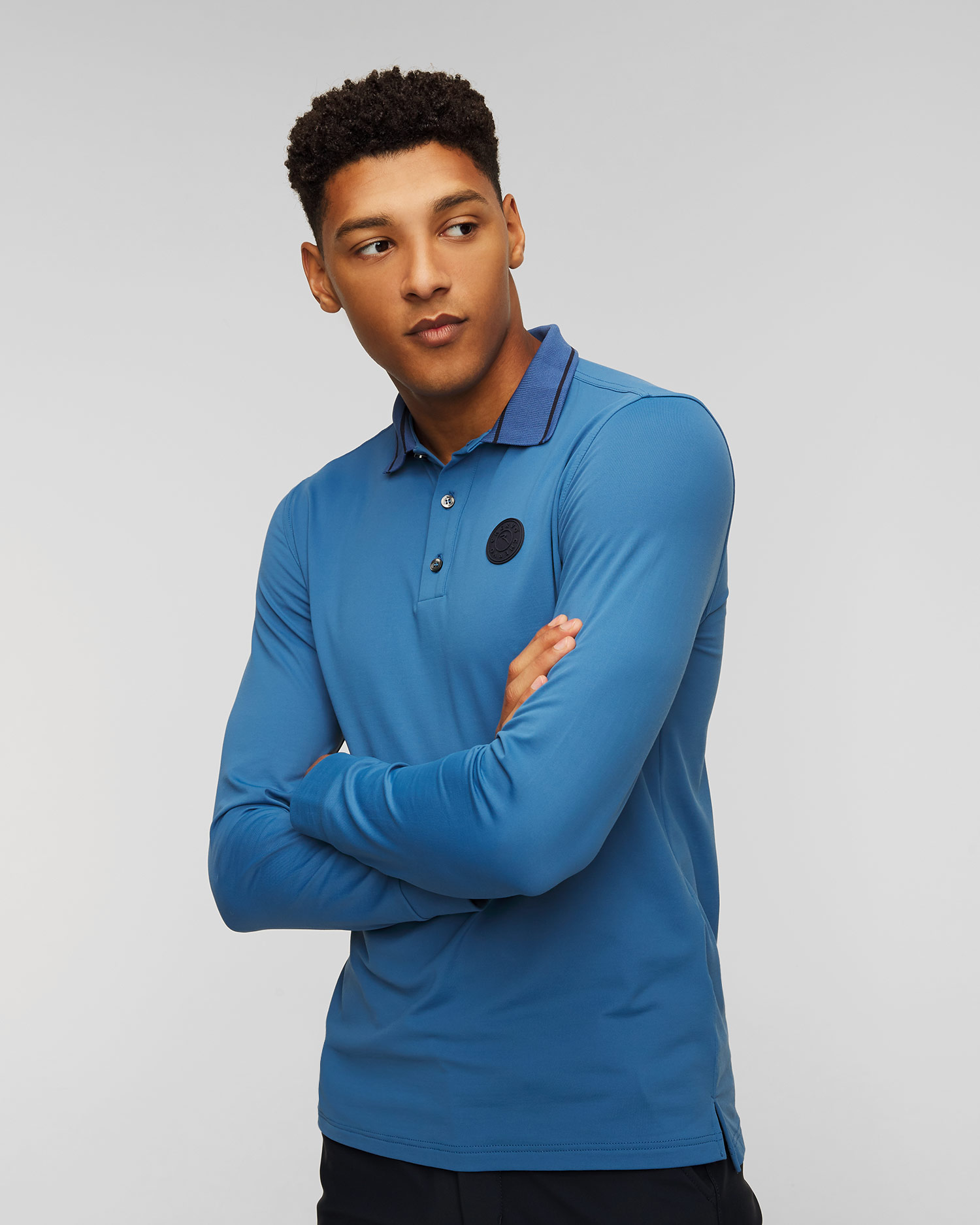 Men's polo with long sleeves Chervo Annuncio