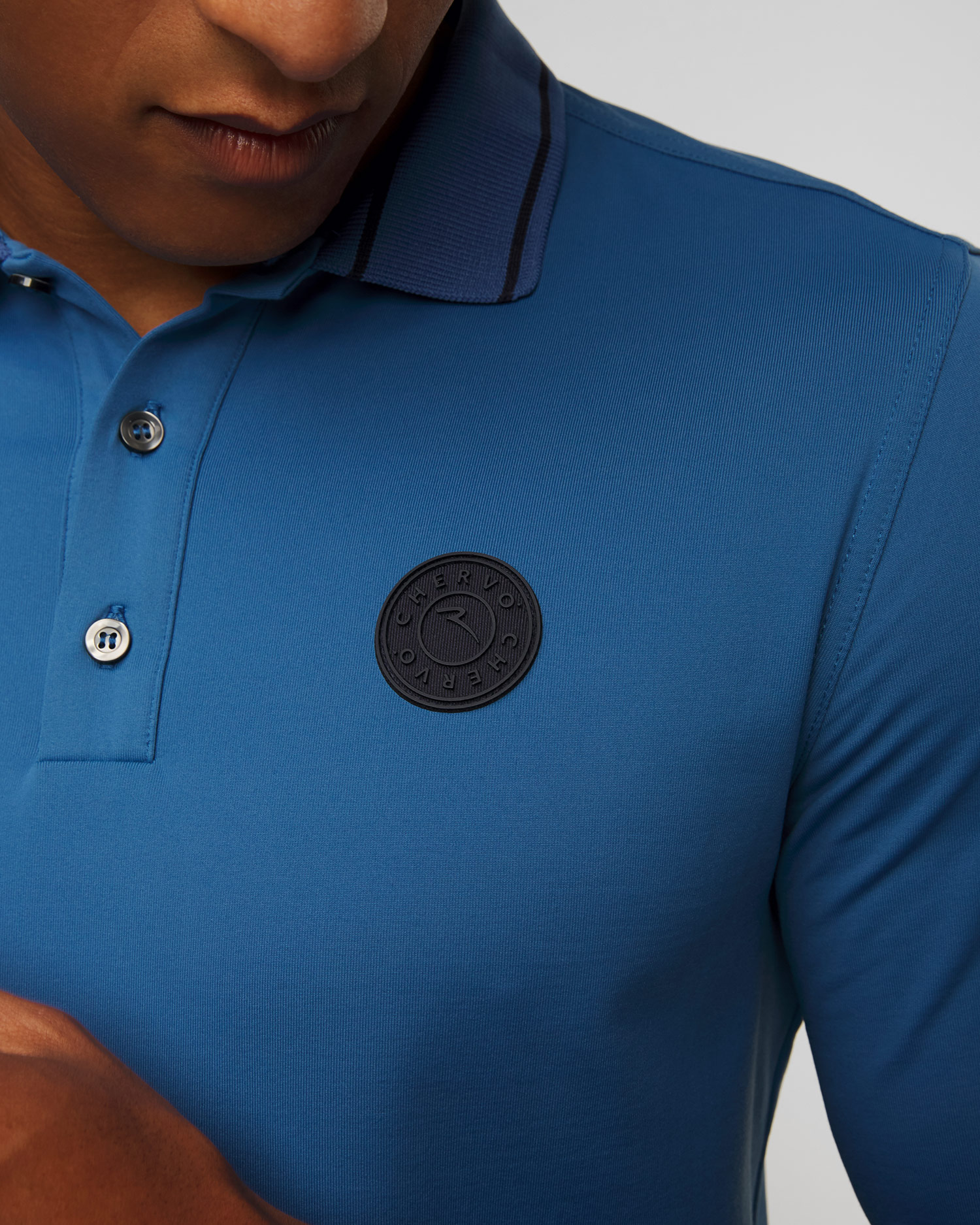 Men's polo with long sleeves Chervo Annuncio