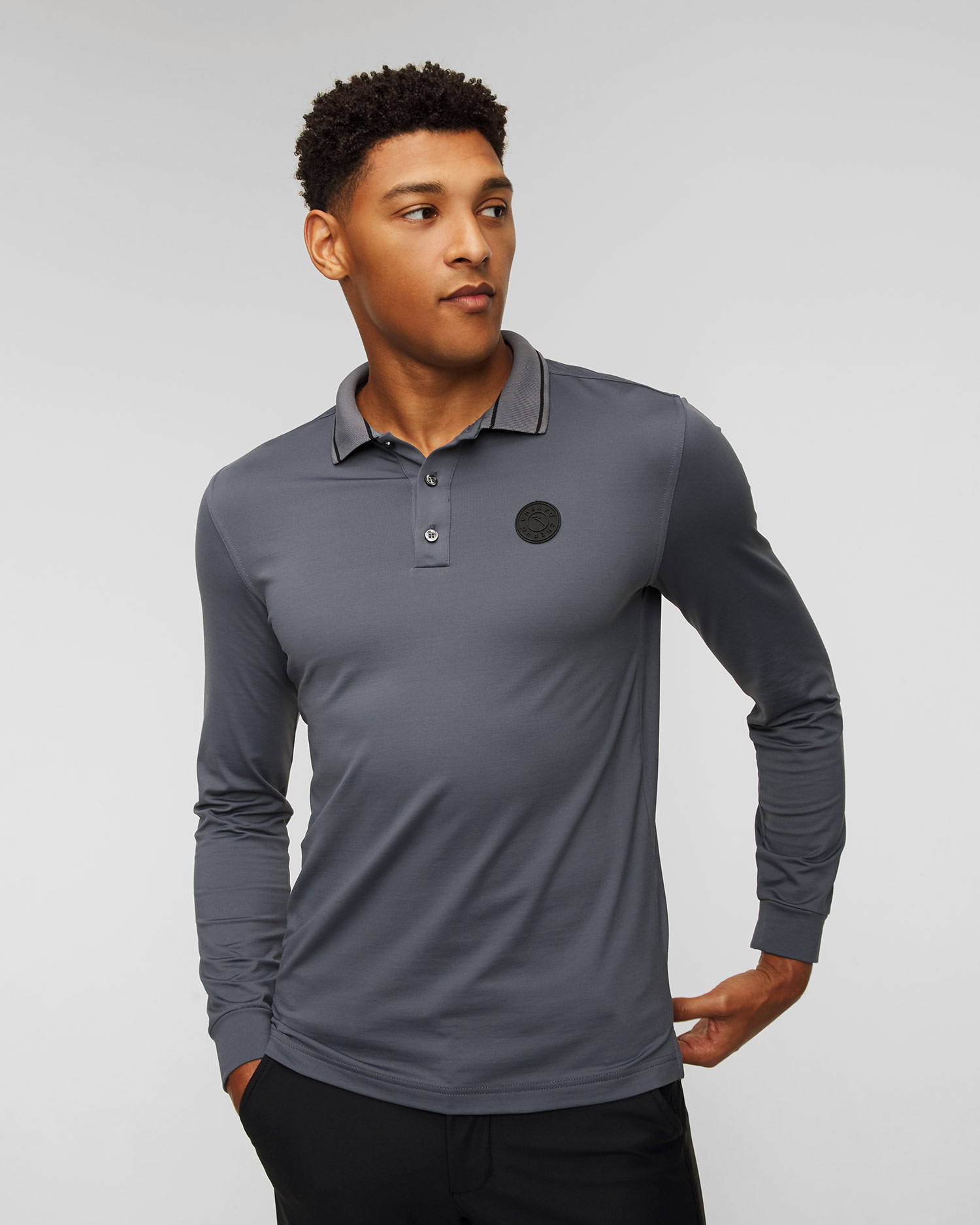 Men's polo with long sleeves Chervo Annuncio
