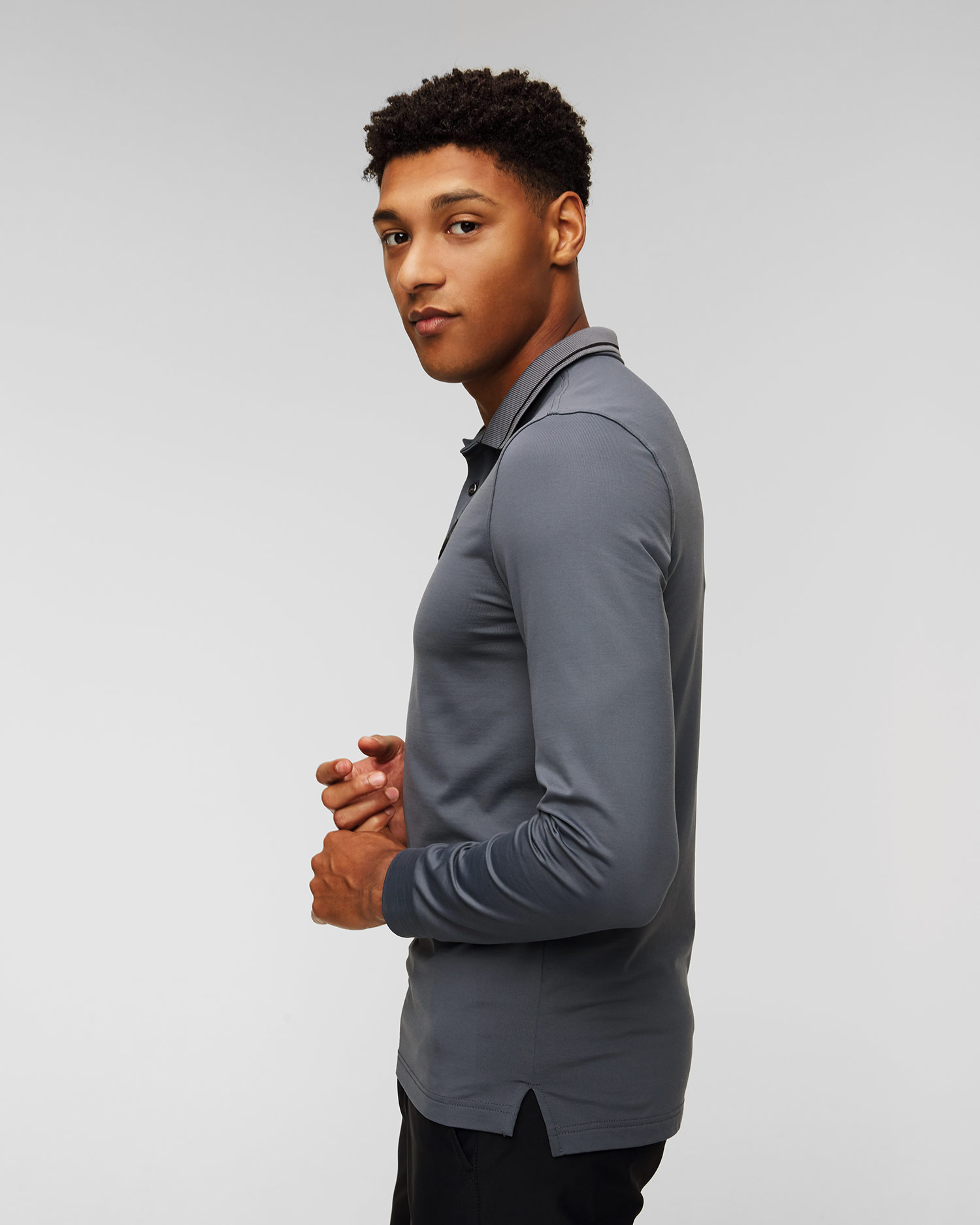 Men's polo with long sleeves Chervo Annuncio