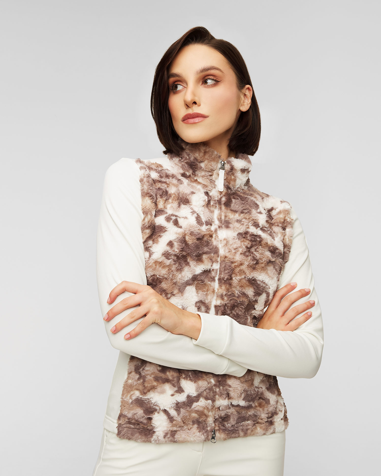 Women's sweatshirt with a fur Chervo Piece