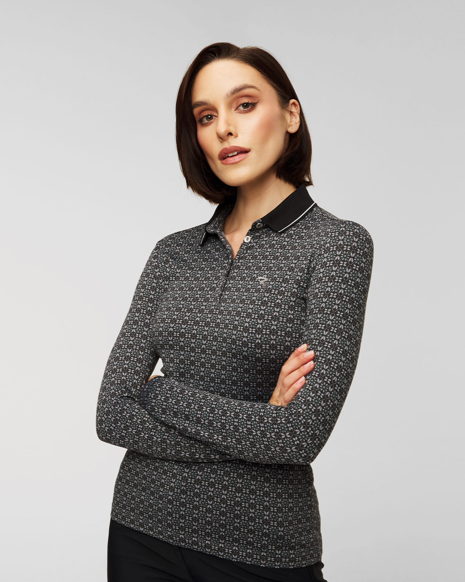 Women's polo with long sleeves Chervo Amata