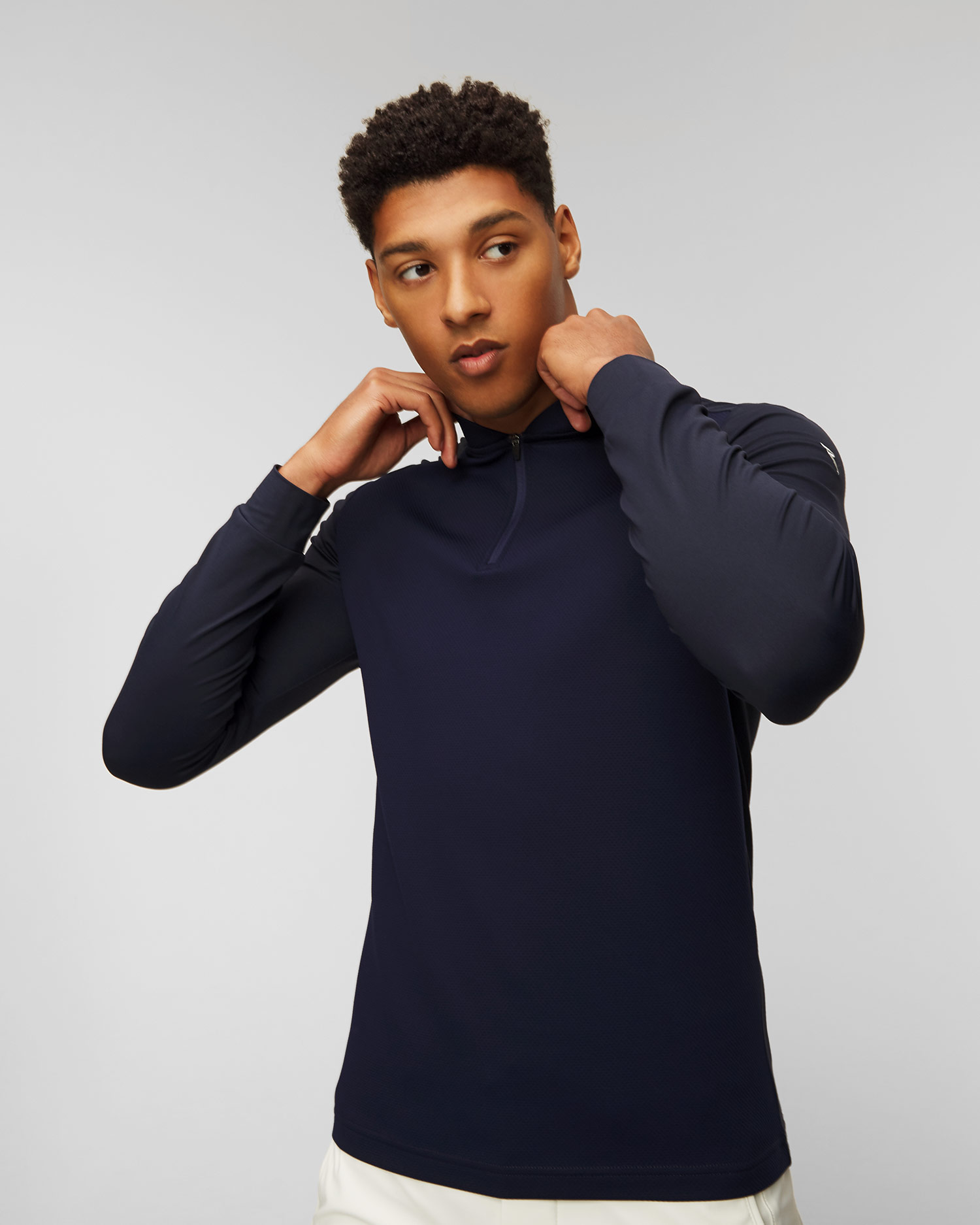 Open turtleneck Chervo Tobacco
