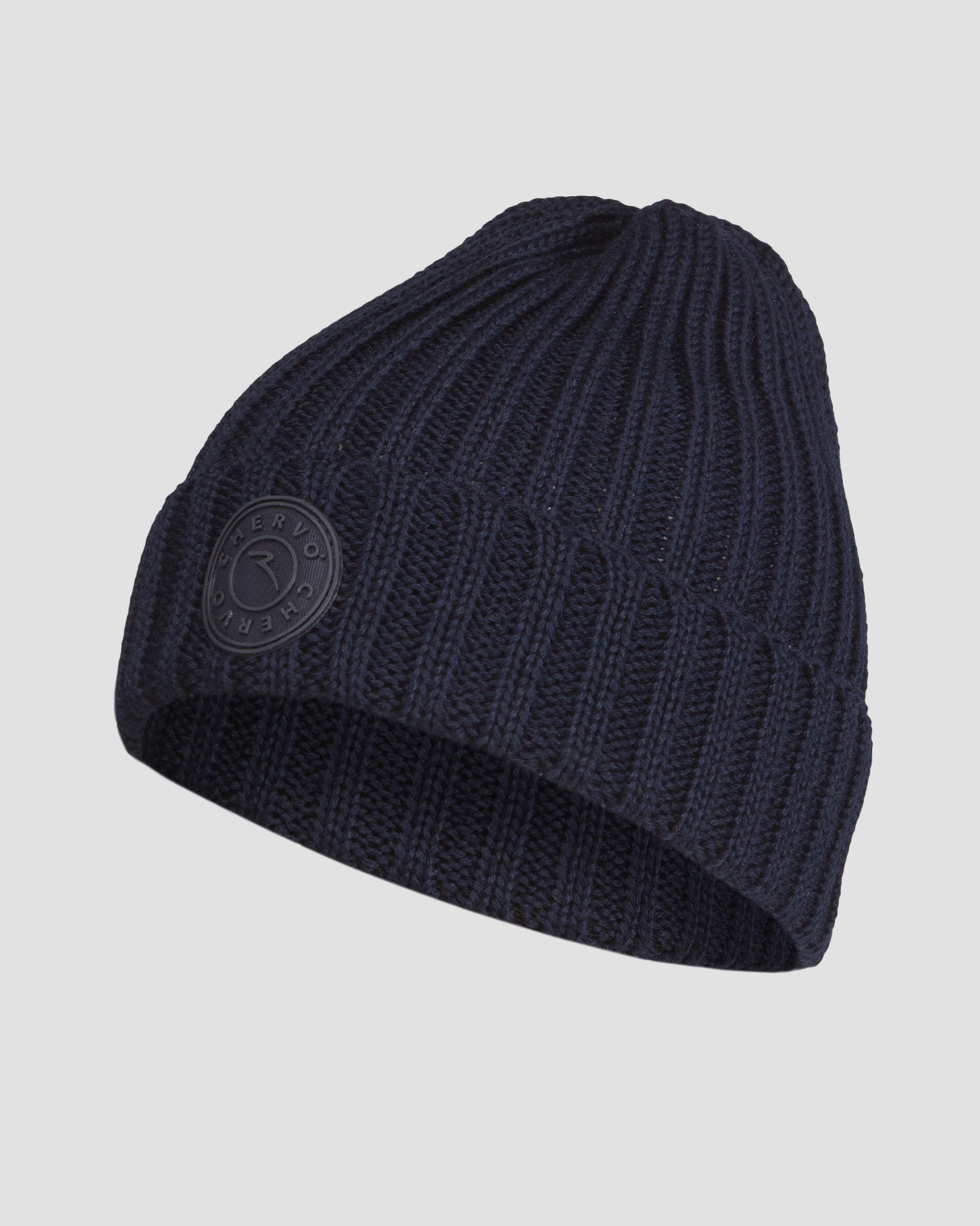 Bonnet enfant Stone Island en laine Noir