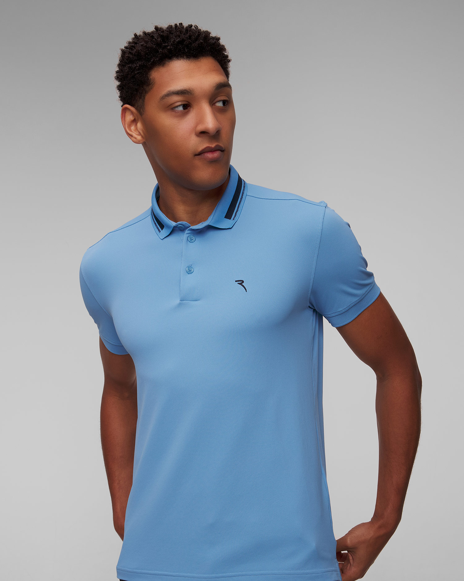 Polo pánské Chervo Abbaglio v Tmavě Modré Barvě