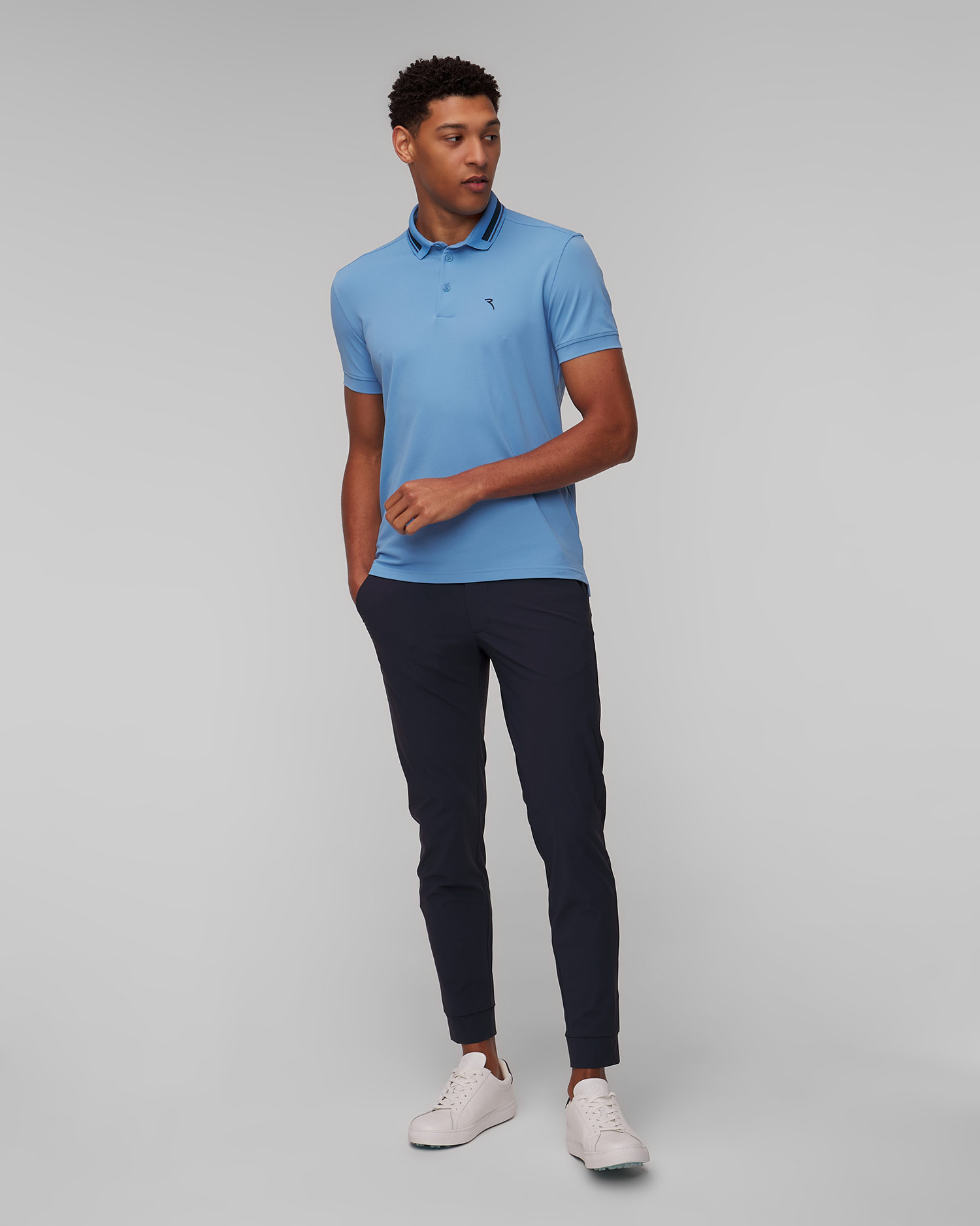 Polo pánské Chervo Abbaglio v Tmavě Modré Barvě