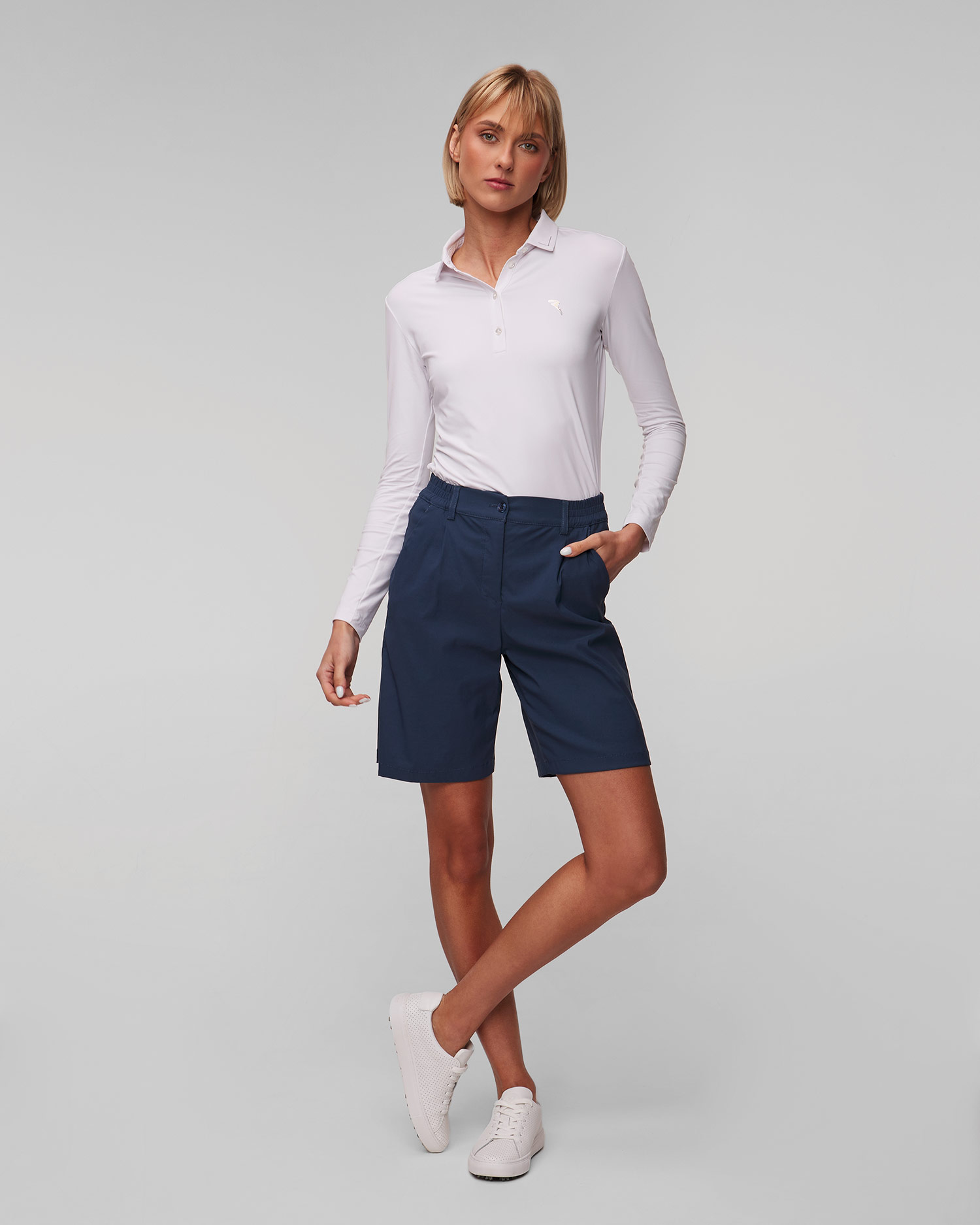 Short bermuda bleu pour femmes Chervo Ganzo 