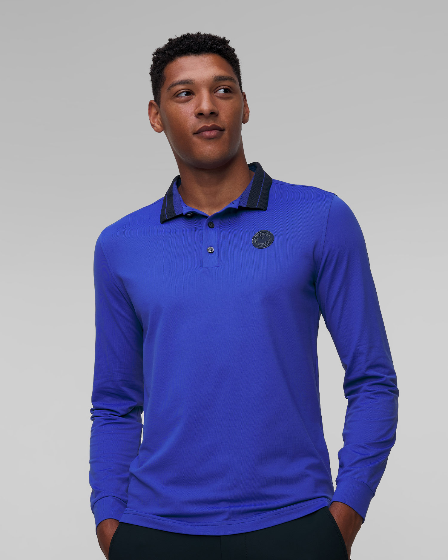 Men's long-sleeved polo Chervo Affranto