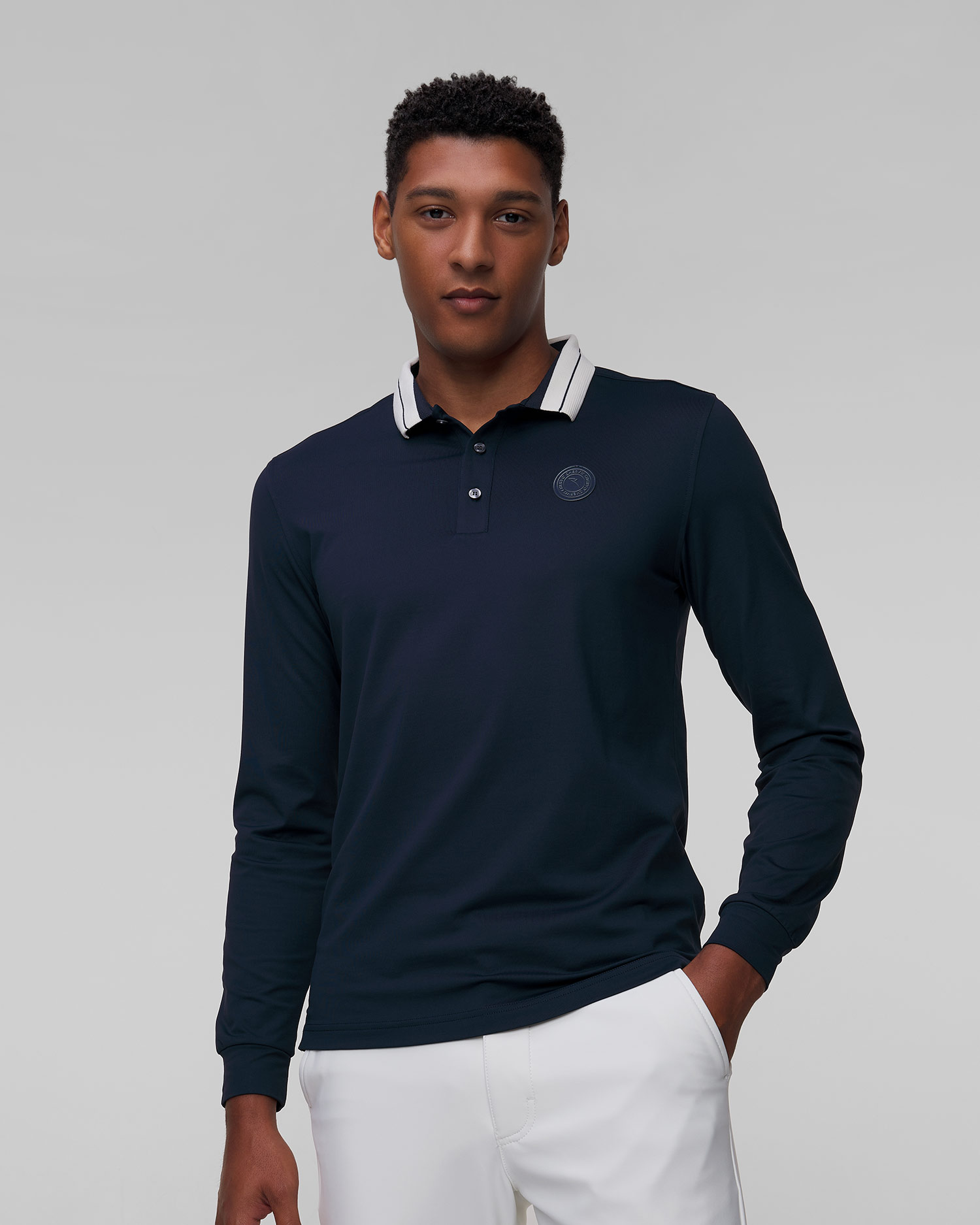 Polo à manches longues pour hommes Chervo Affranto 