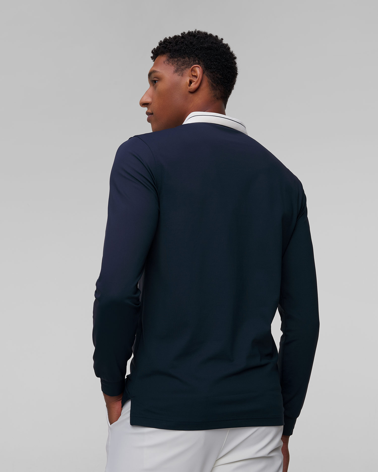 Men's long-sleeved polo Chervo Affranto