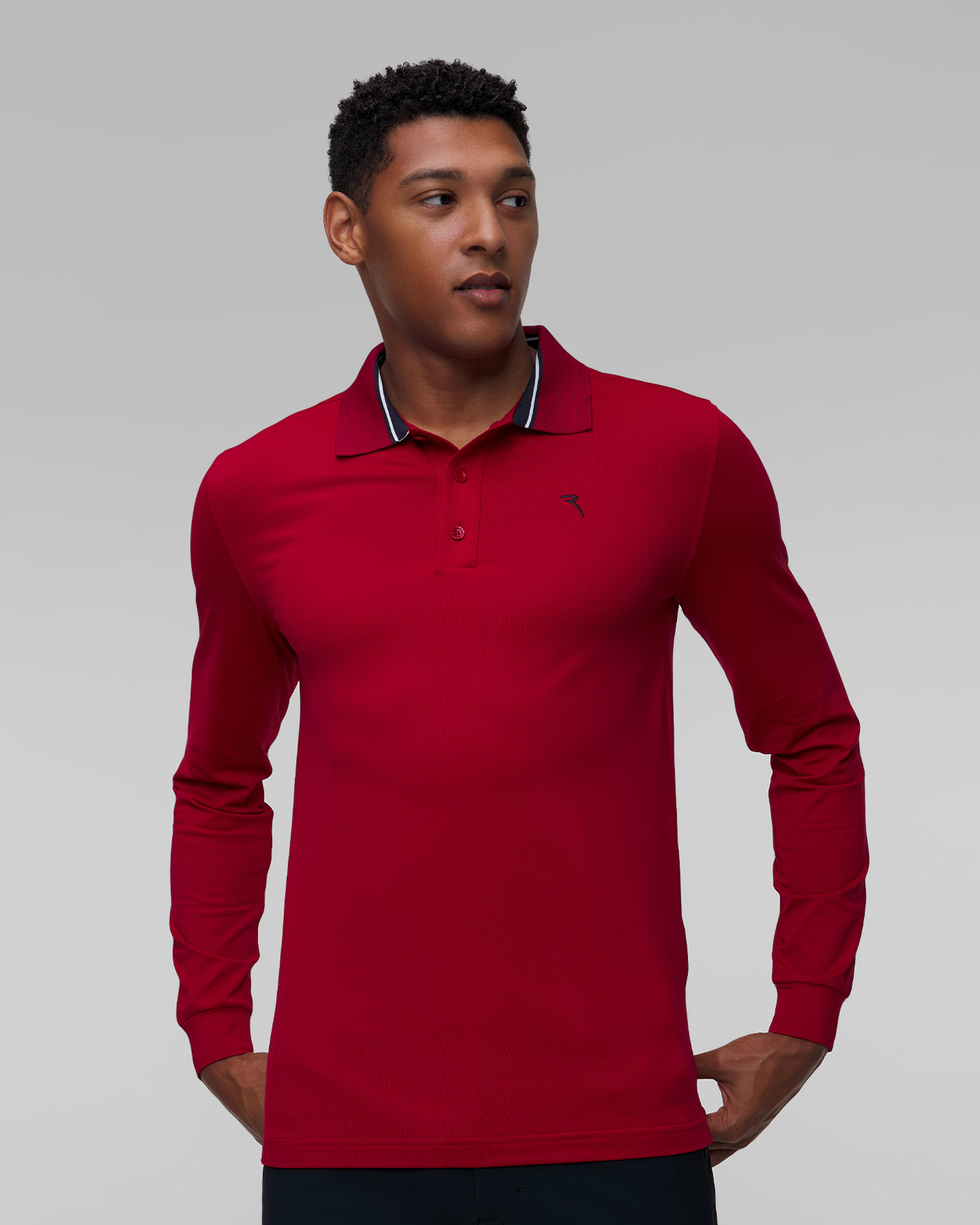 Men's long-sleeved polo Chervo Aromatico