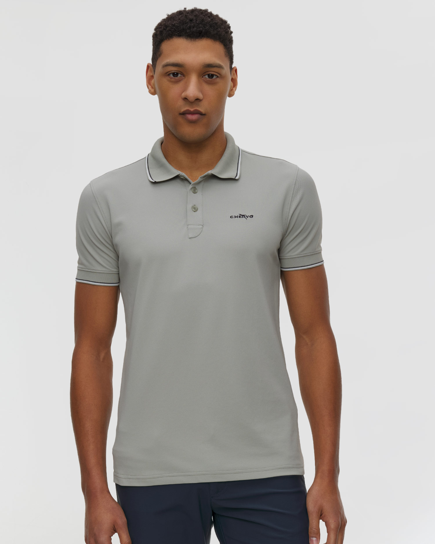 Polo pour hommes Chervo Airton, Couleur: Szary