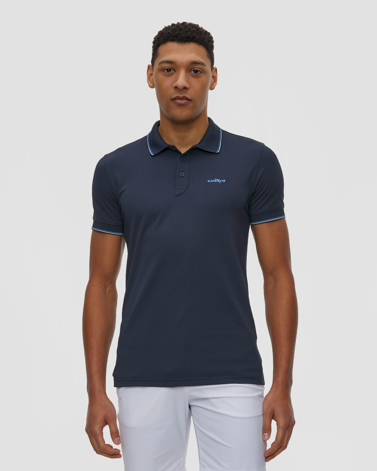 Polo pour hommes Chervo Airton, Couleur: Granatowy