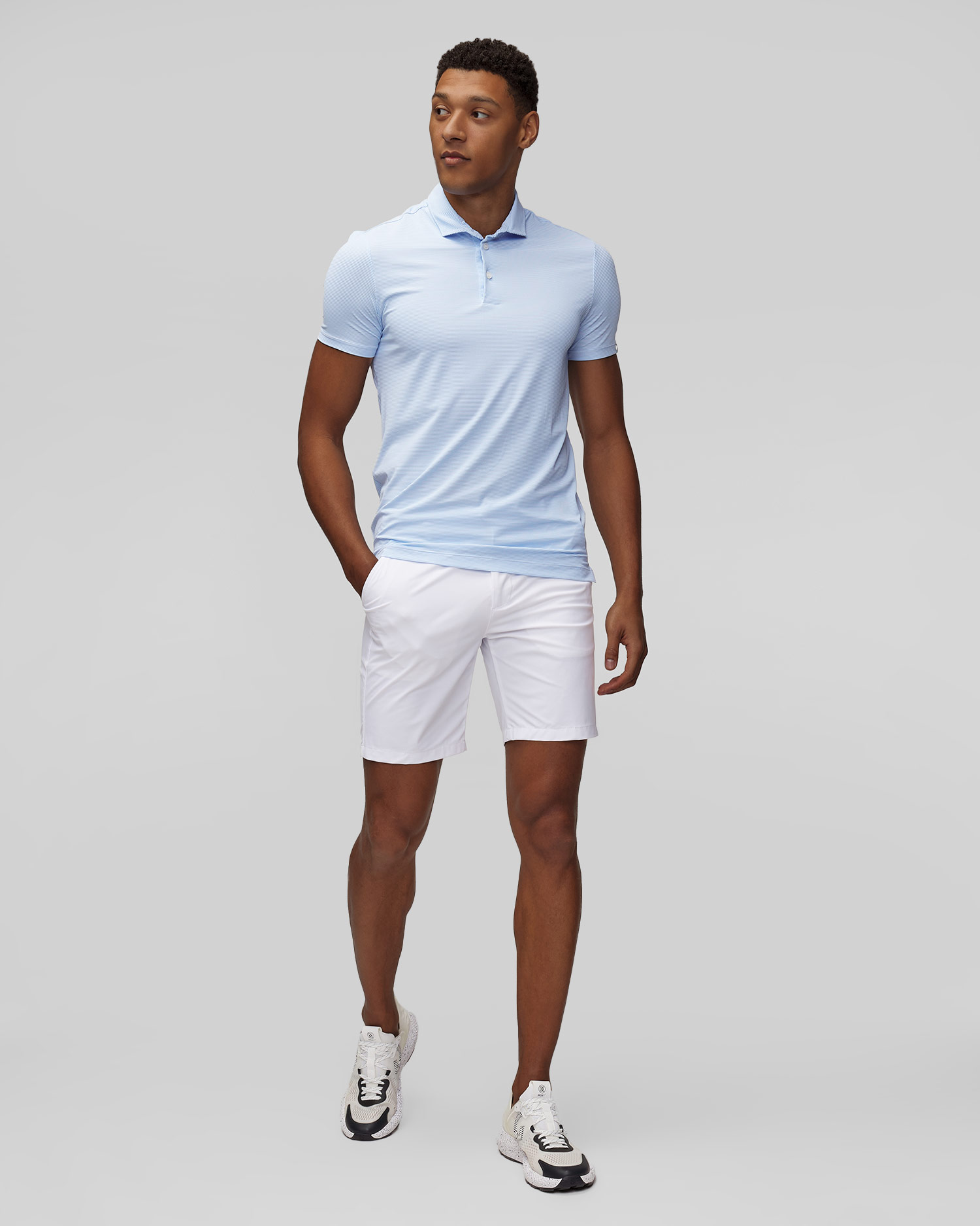 Prążkowane polo męskie Chervo Architetto