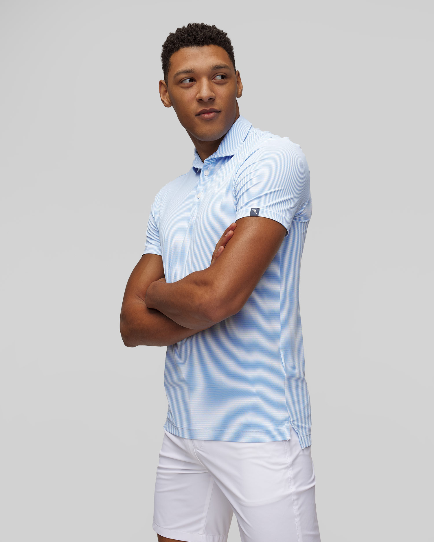 Prążkowane polo męskie Chervo Architetto