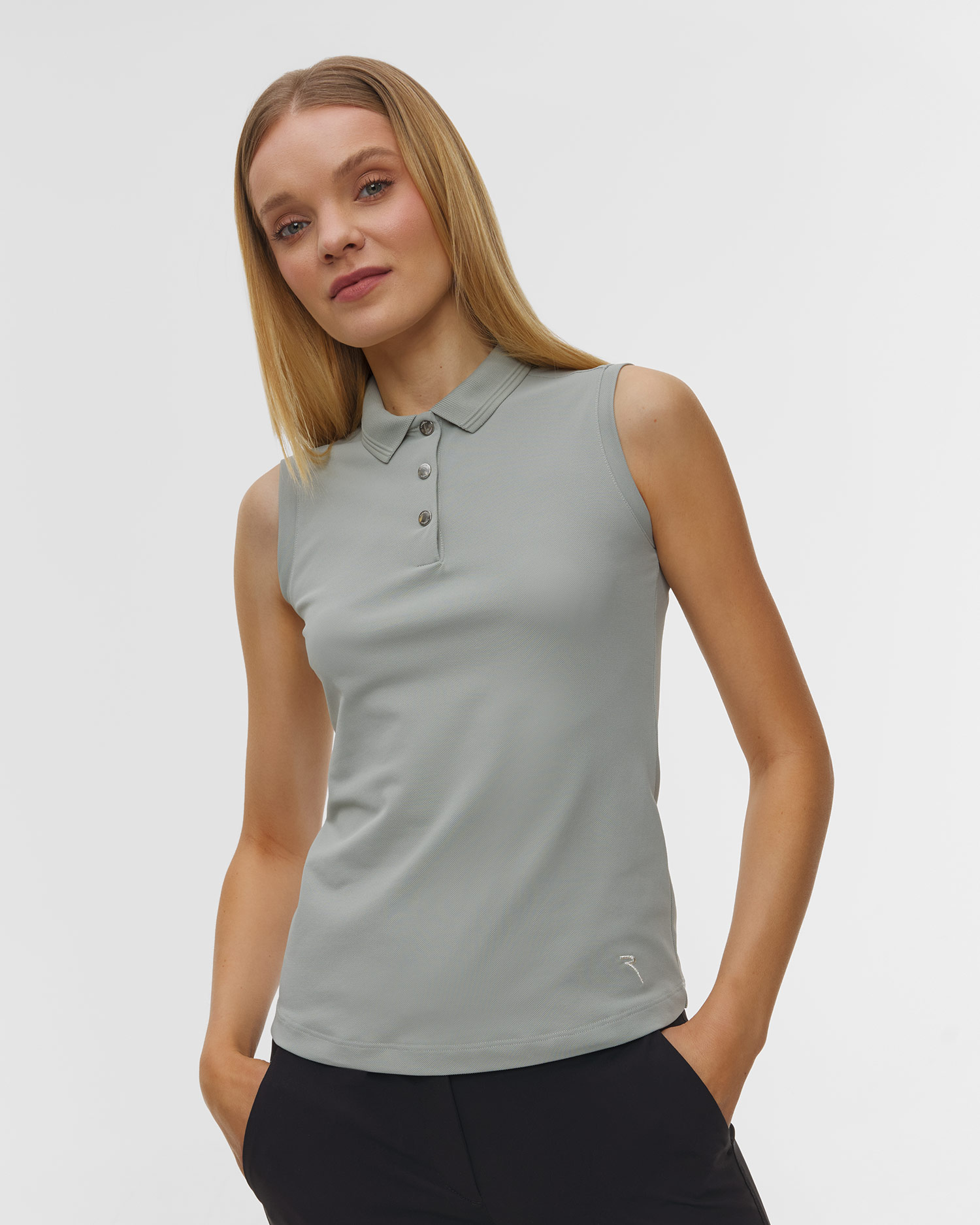 Polo damskie Chervo Arenata, Kolor/Wzór: Szary