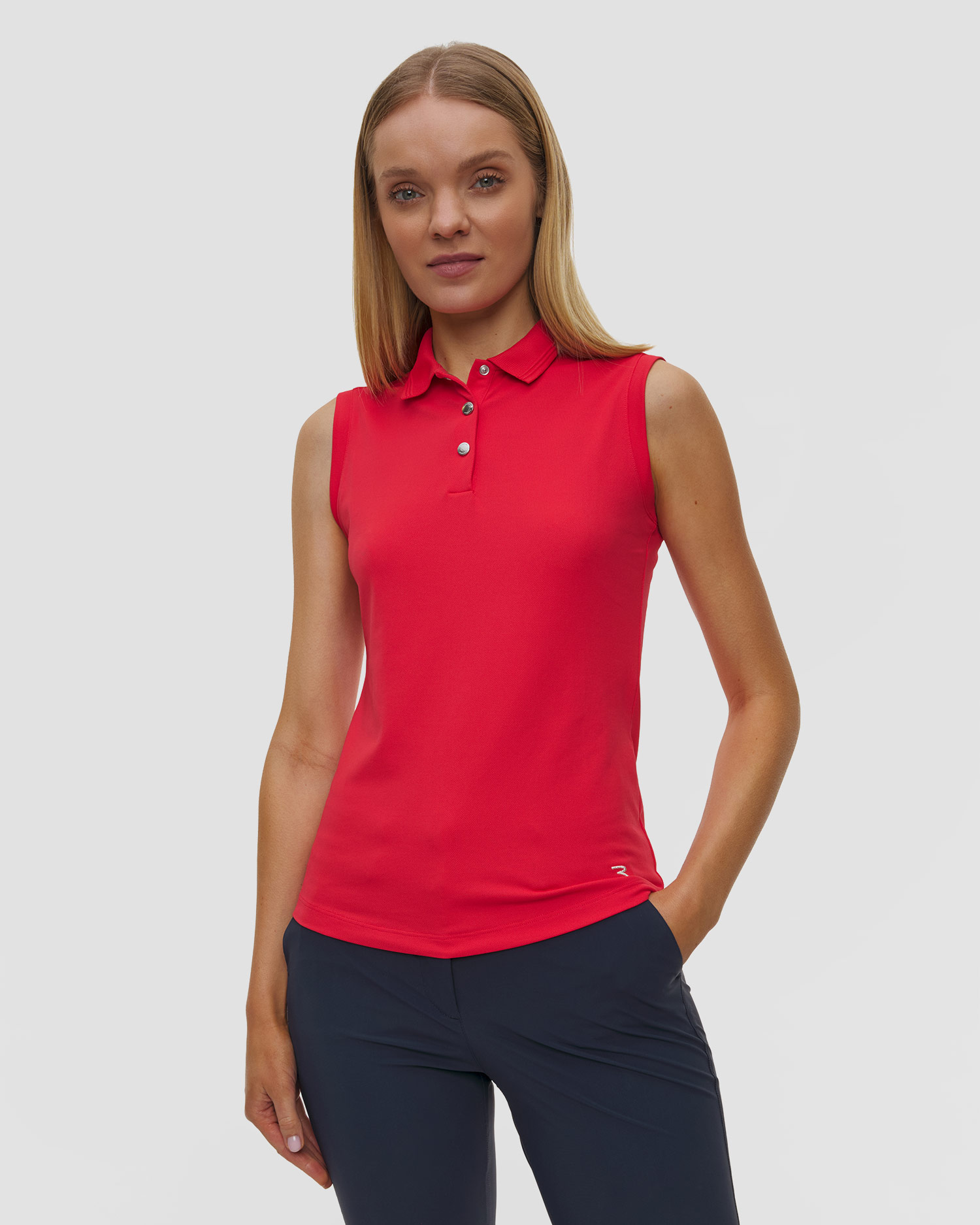 Czerwone polo damskie Chervo Arenata, Kolor/Wzór: Czerwony