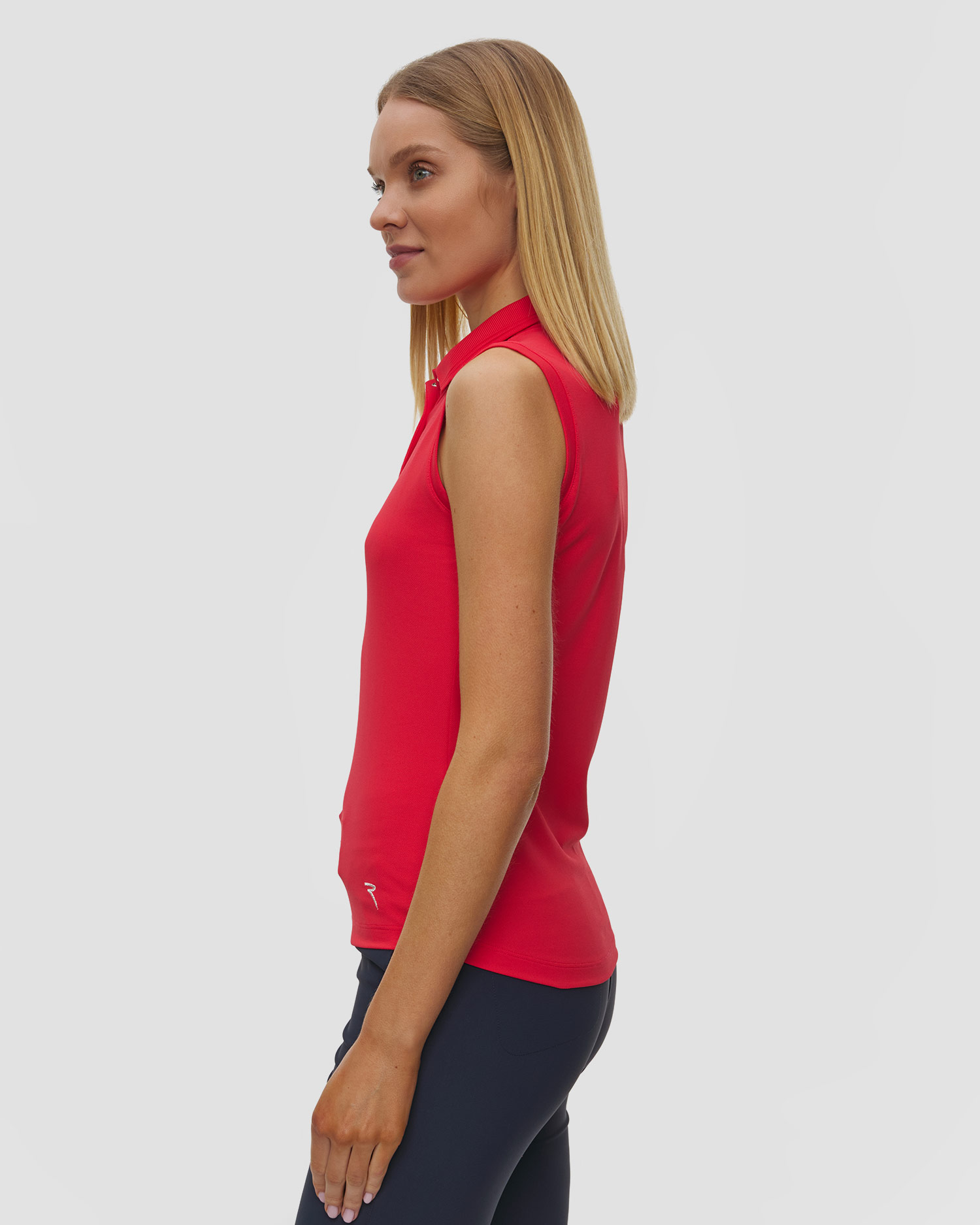 Women's red polo Chervo Arenata