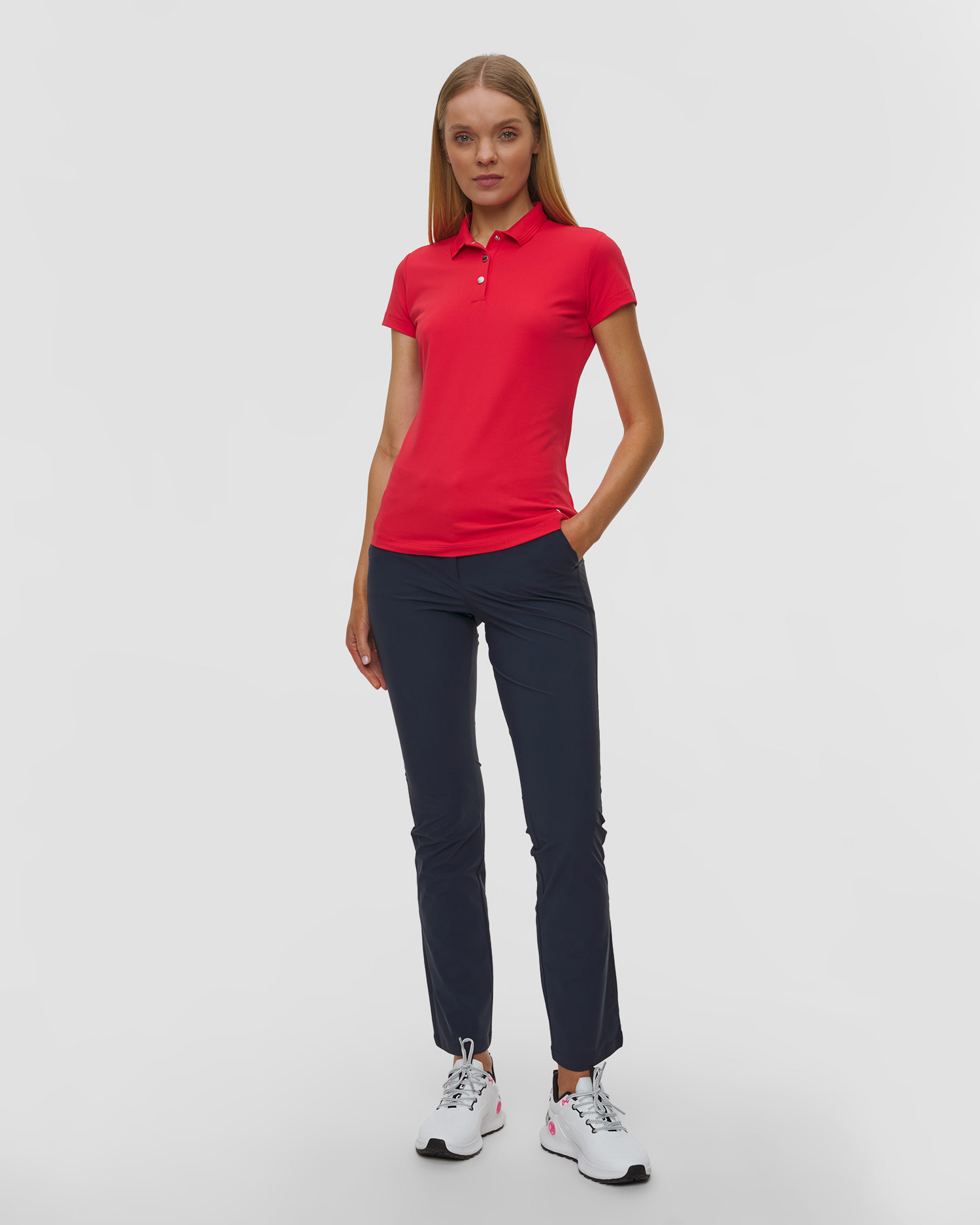 Czerwone polo damskie Chervo Astrid