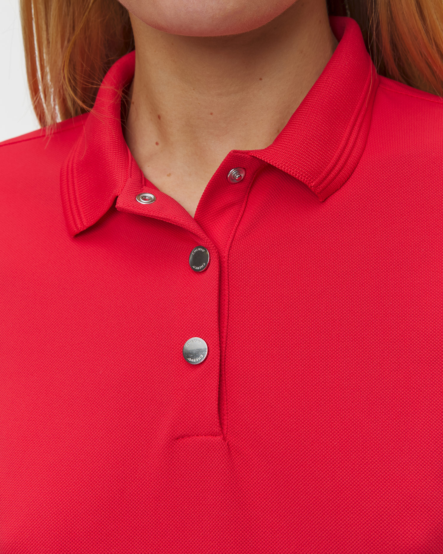 Czerwone polo damskie Chervo Astrid
