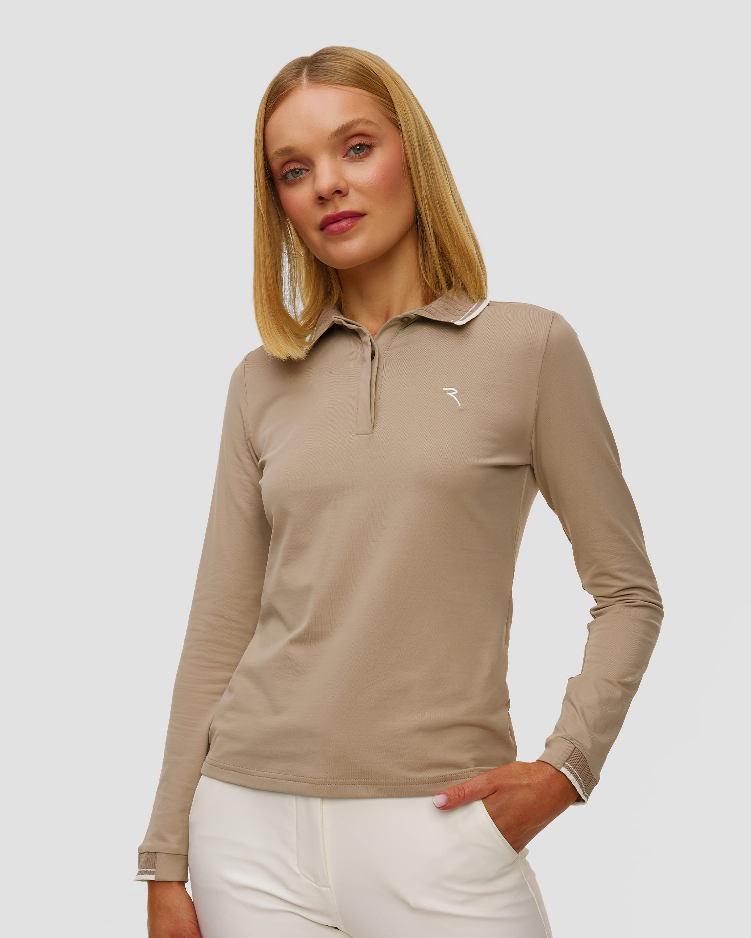 Polo beige pour femmes Chervo Atma