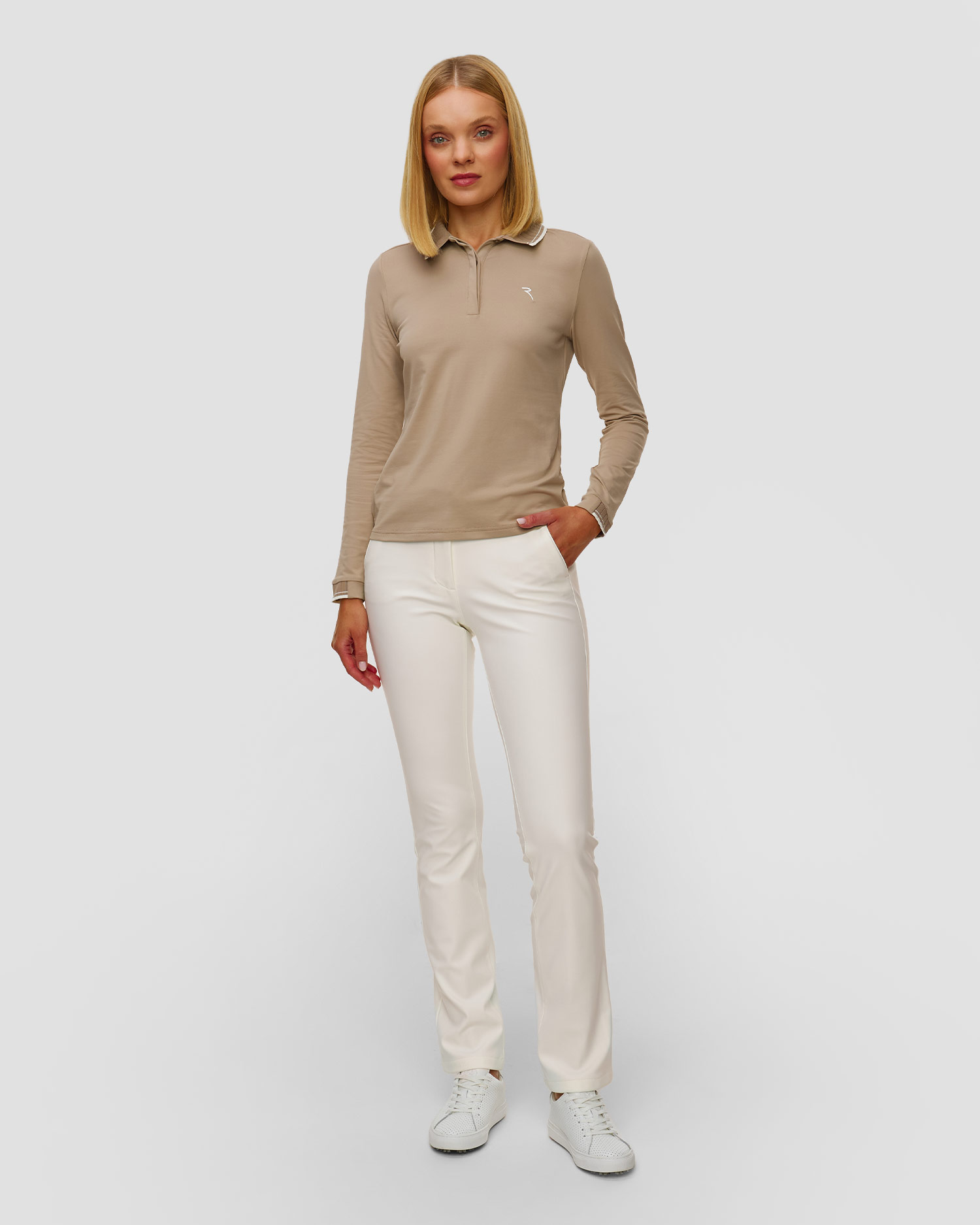 Women's beige polo Chervo Atma