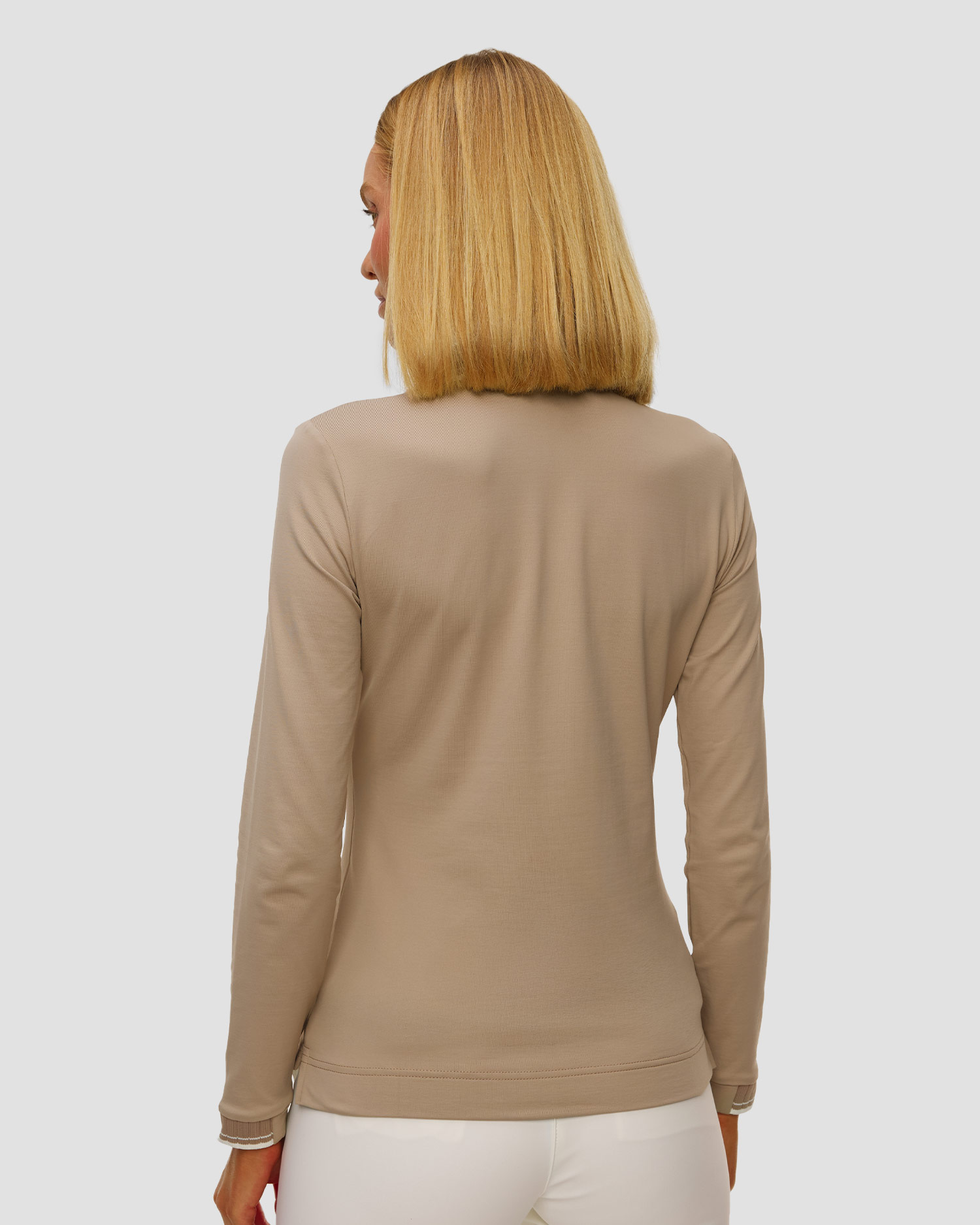 Women's beige polo Chervo Atma