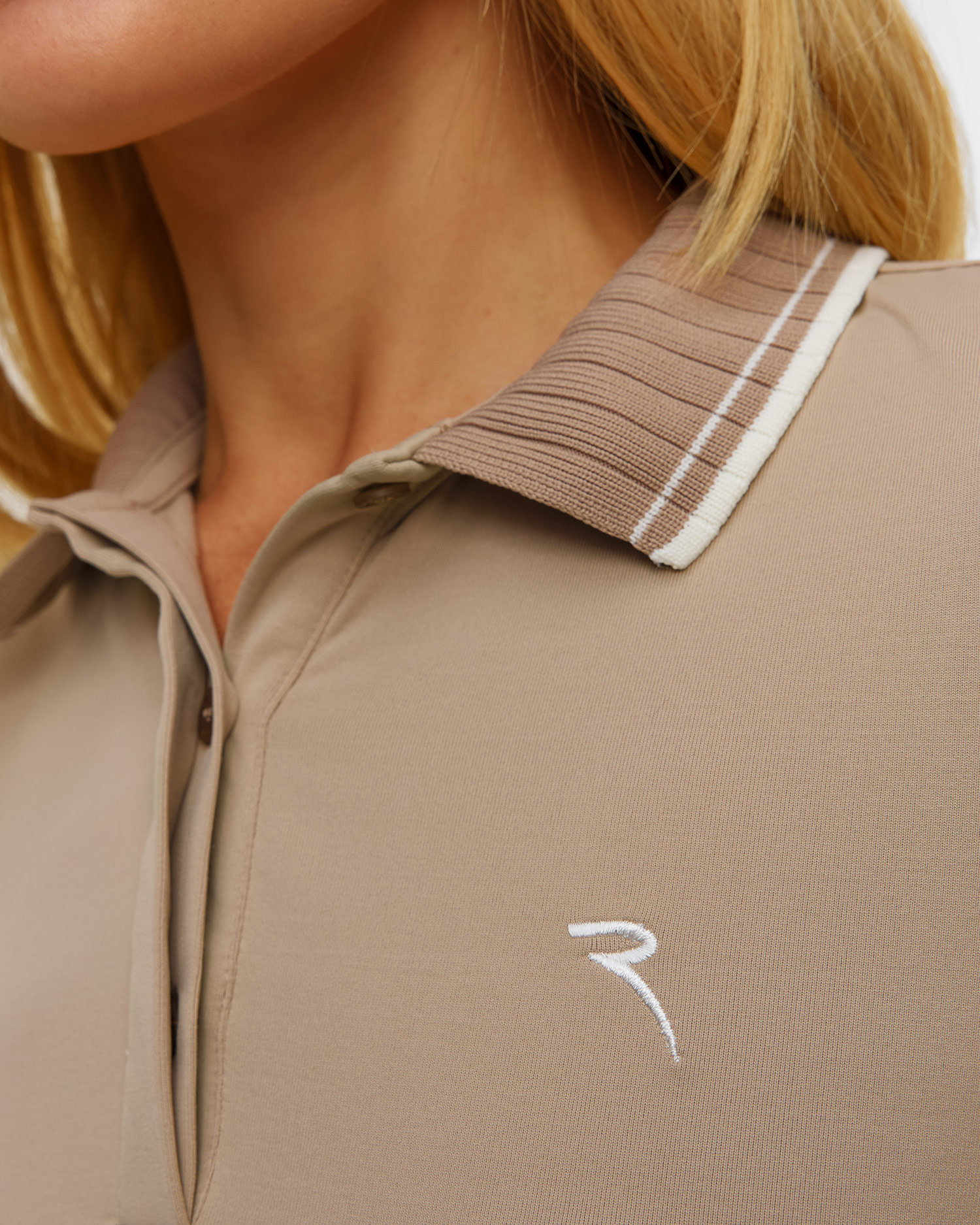 Women's beige polo Chervo Atma