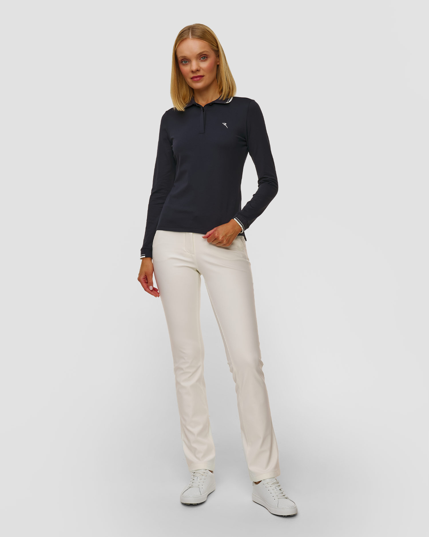 Polo bleu marine pour femmes Chervo Atma