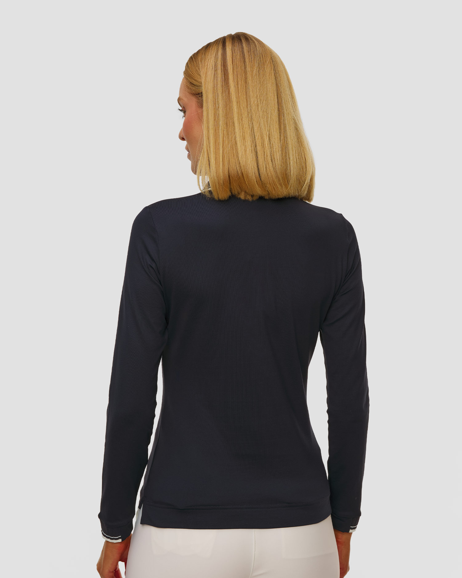 Women's navy blue polo Chervo Atma