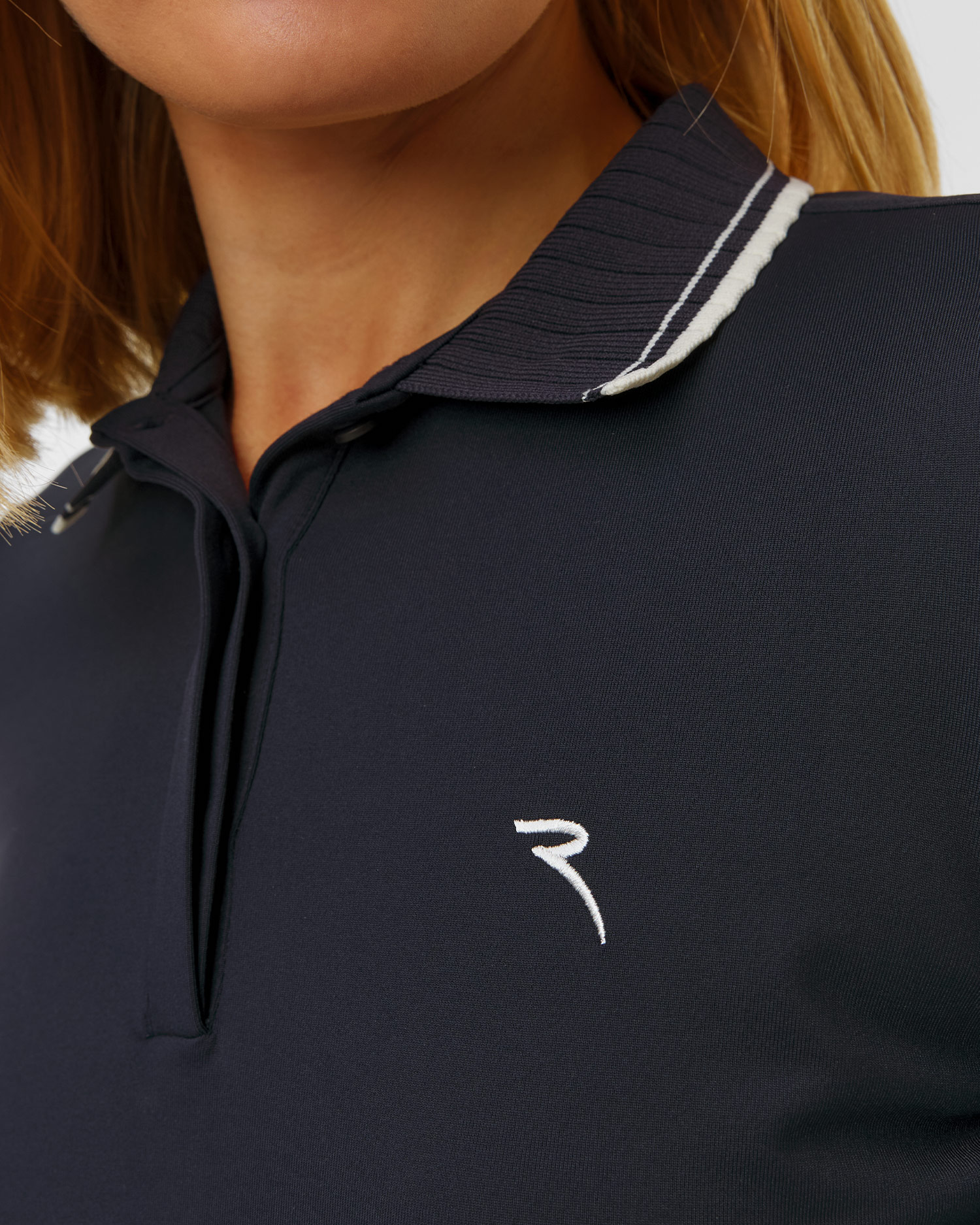 Women's navy blue polo Chervo Atma