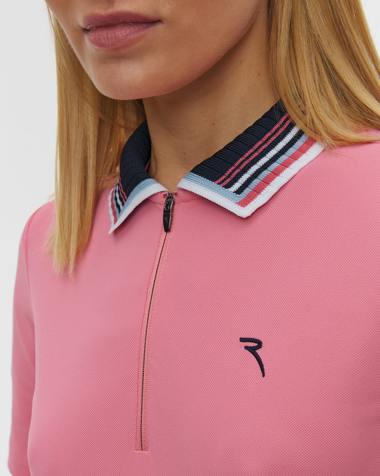 Women's pink polo Chervo Aures