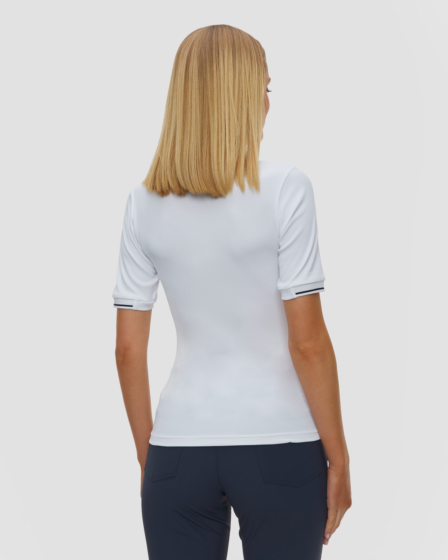 Women's white polo Chervo Aiza