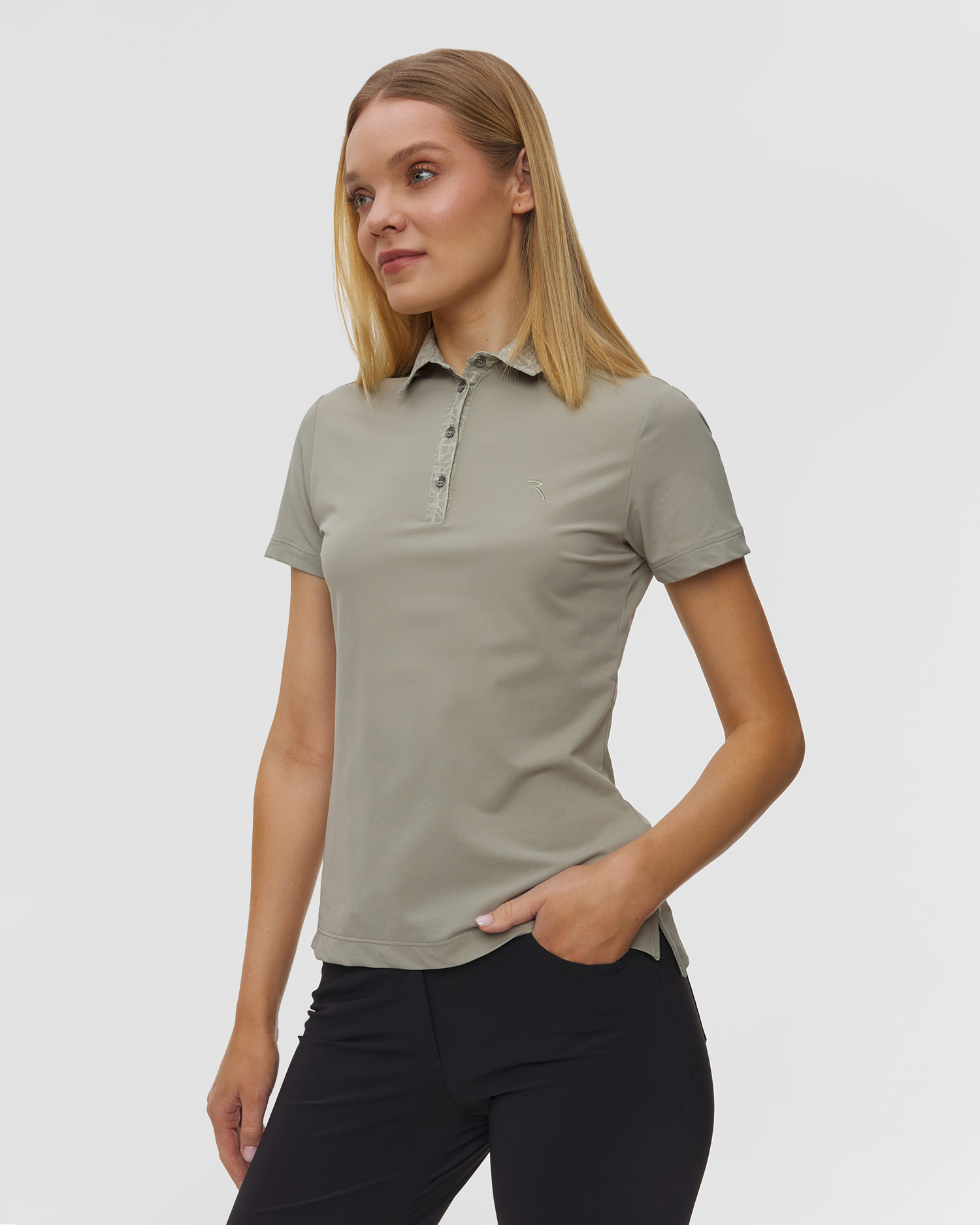Women's polo shirt Chervo Abir, Color/Pattern: Zielony