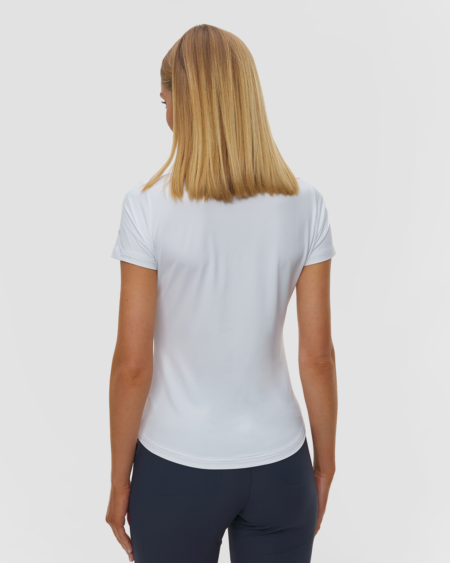 Women's white polo Chervo Anchise