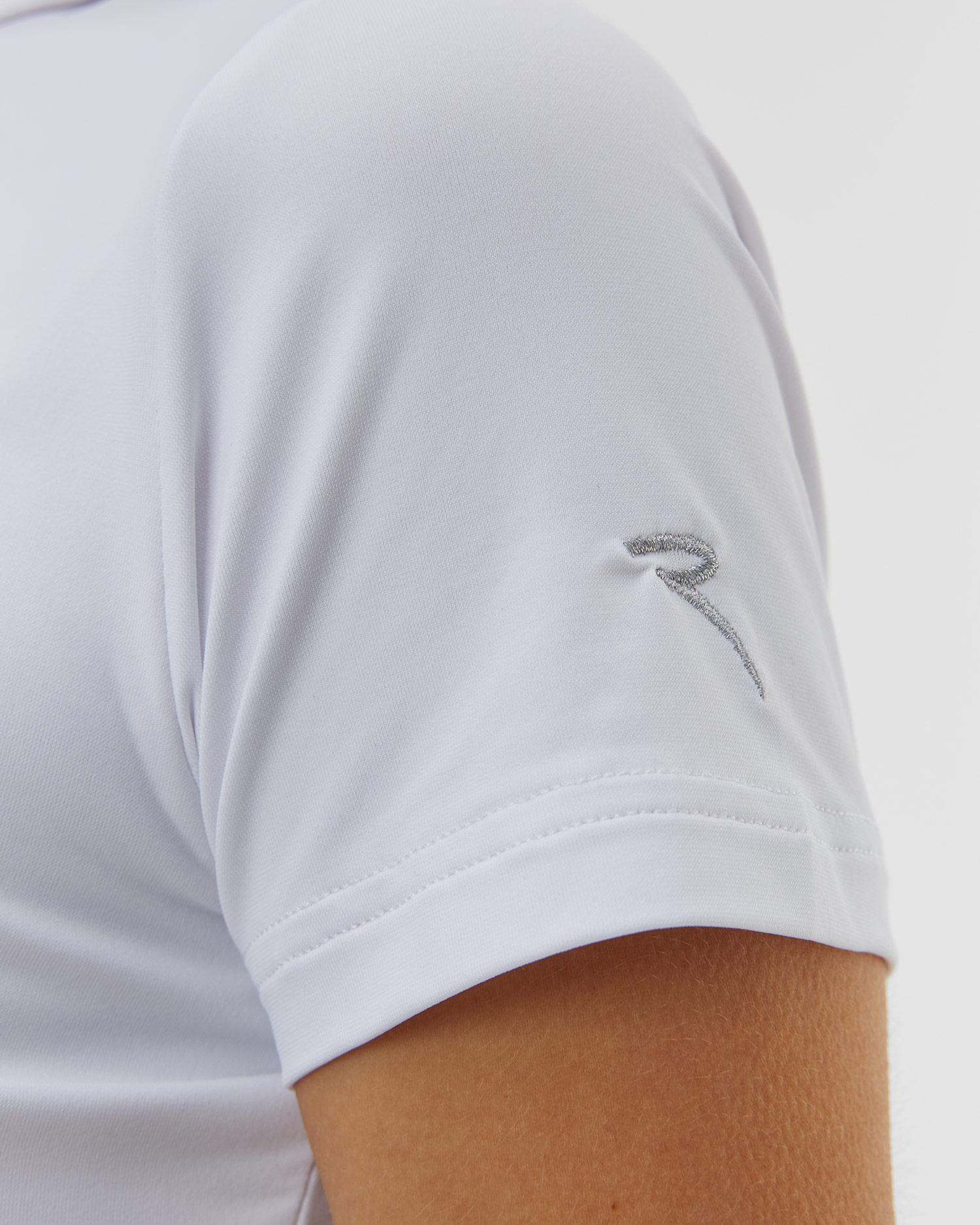 Women's white polo Chervo Anchise