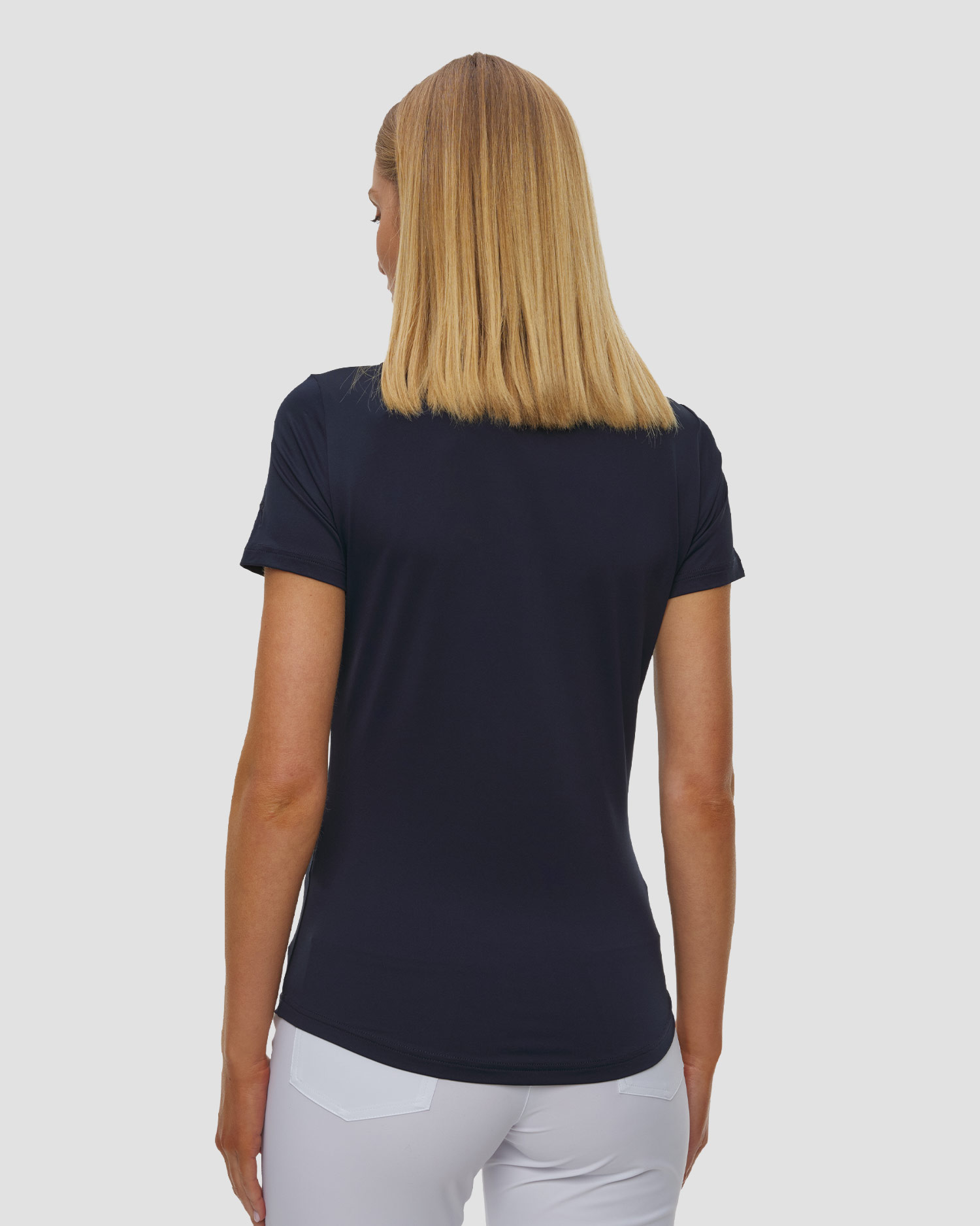 Women's navy blue polo Chervo Anchise