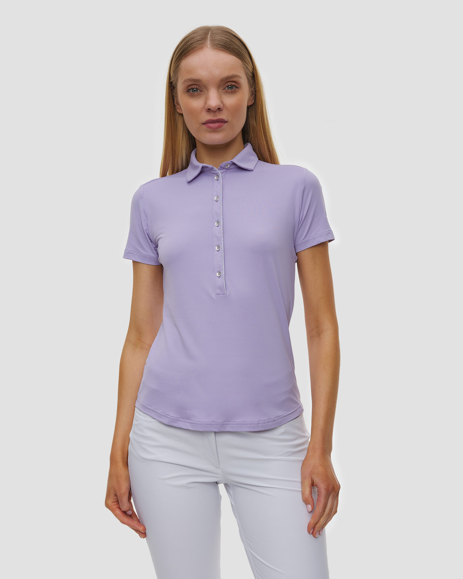 Women's purple polo Chervo Anchise