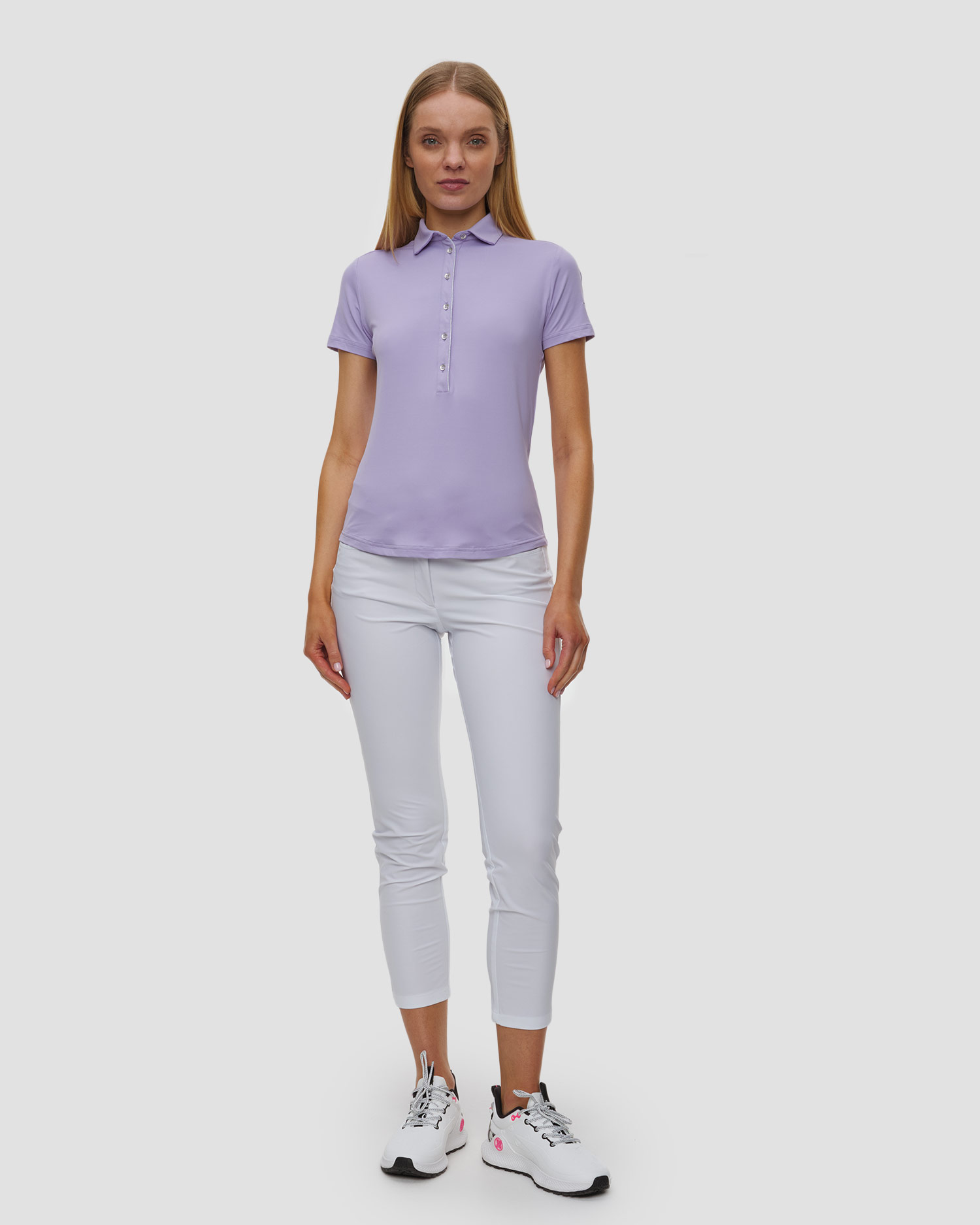 Women's purple polo Chervo Anchise