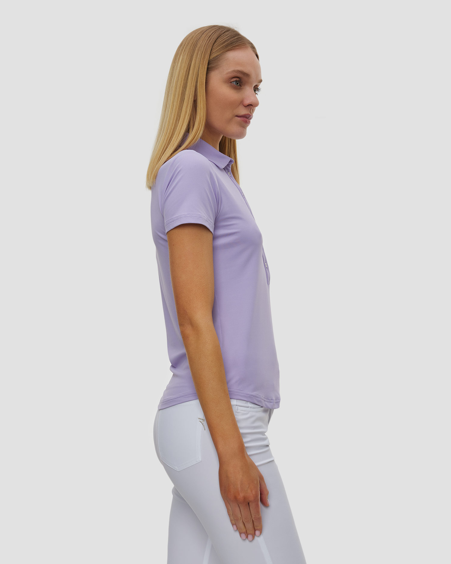 Women's purple polo Chervo Anchise