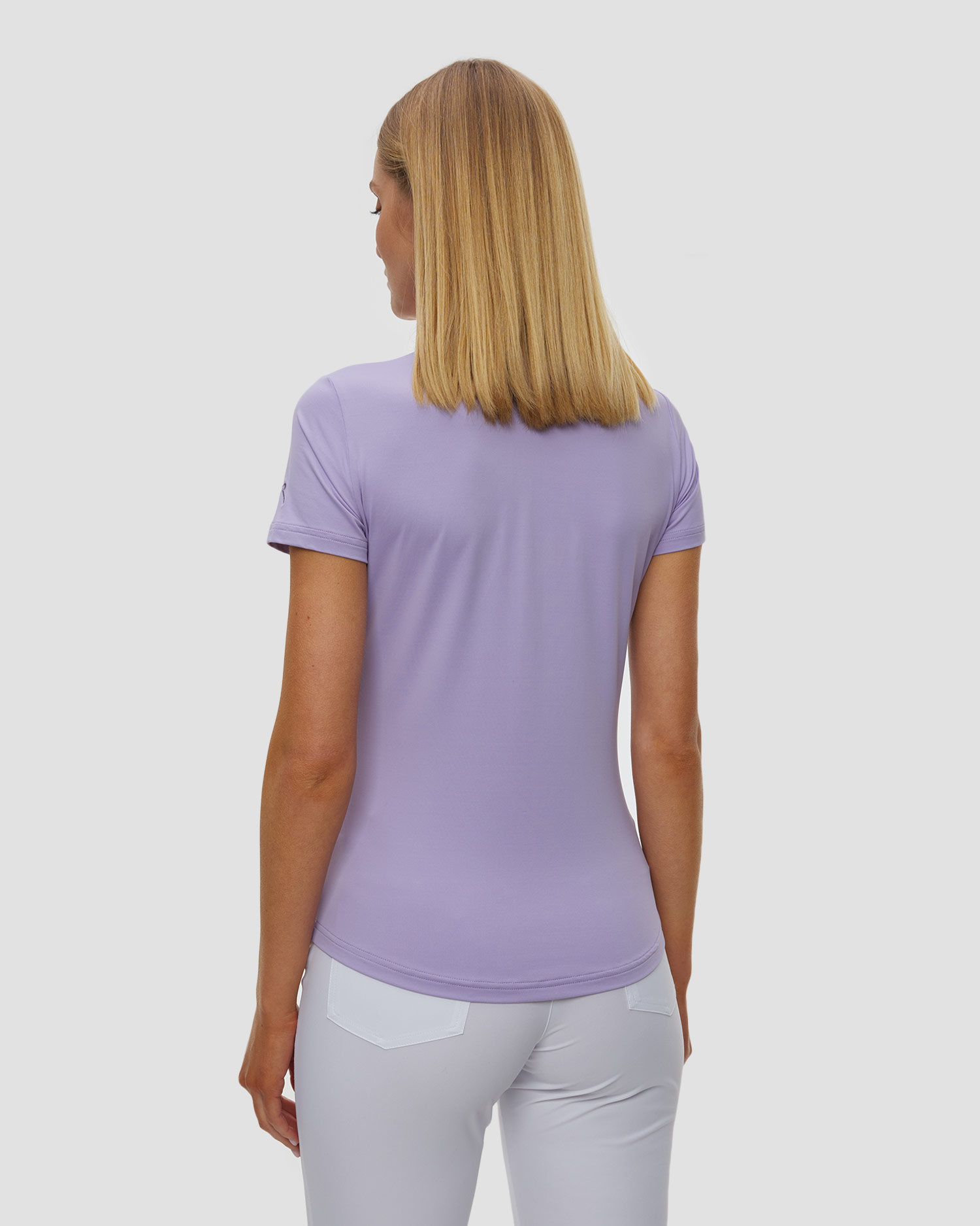 Women's purple polo Chervo Anchise